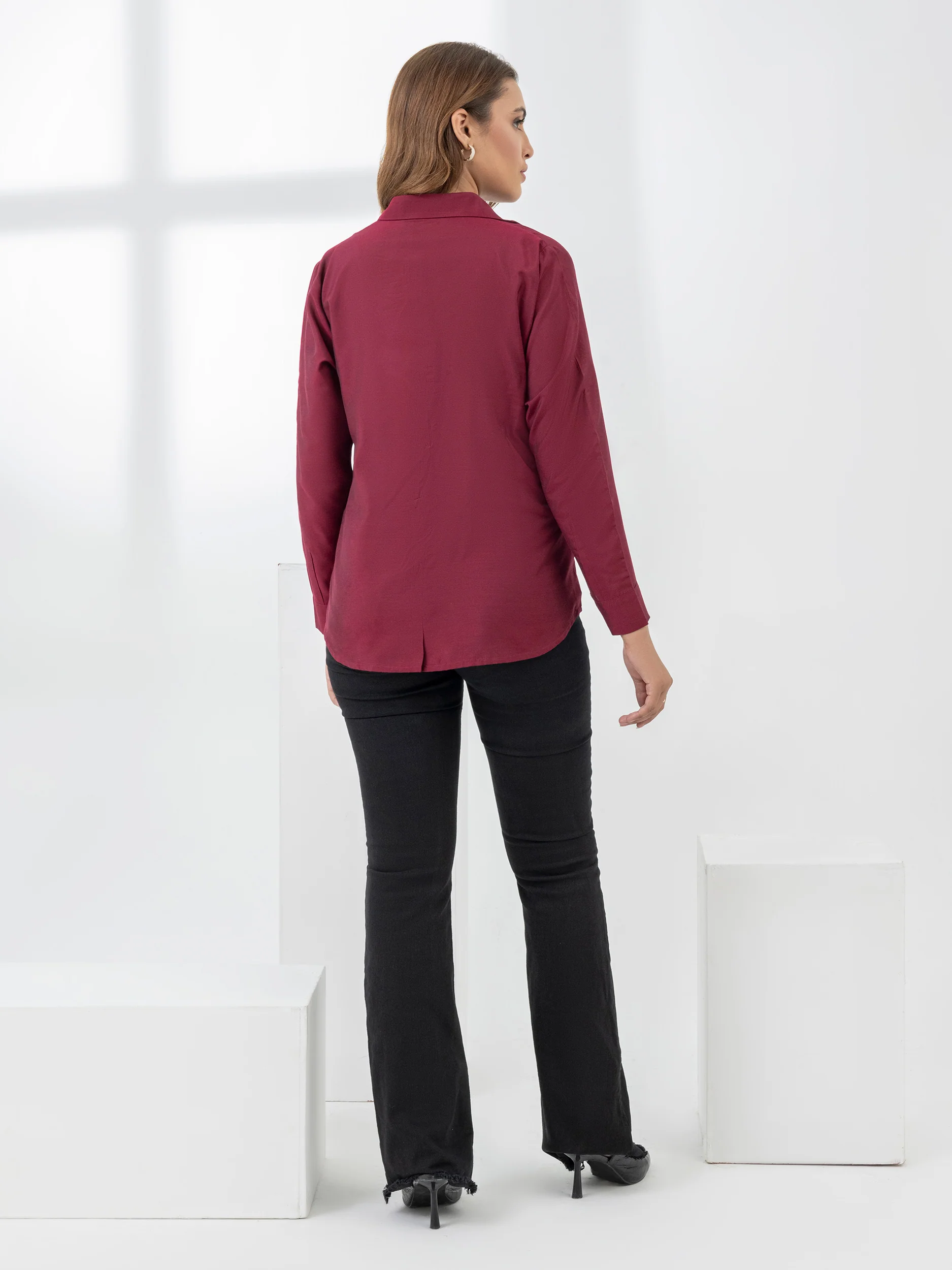 Dyed Raw Silk Top - Image 5