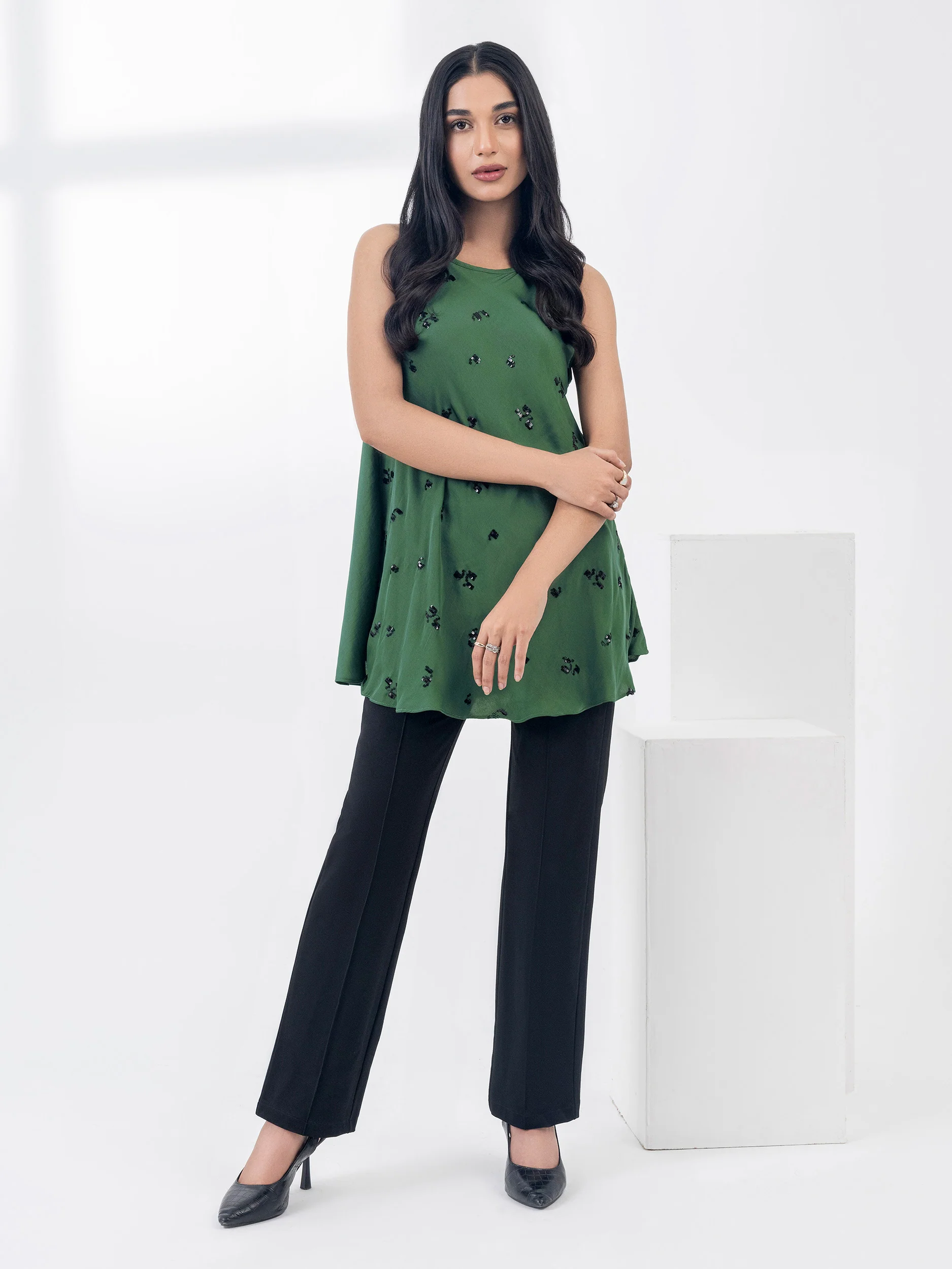 Silk Top- Embroidered - Image 4