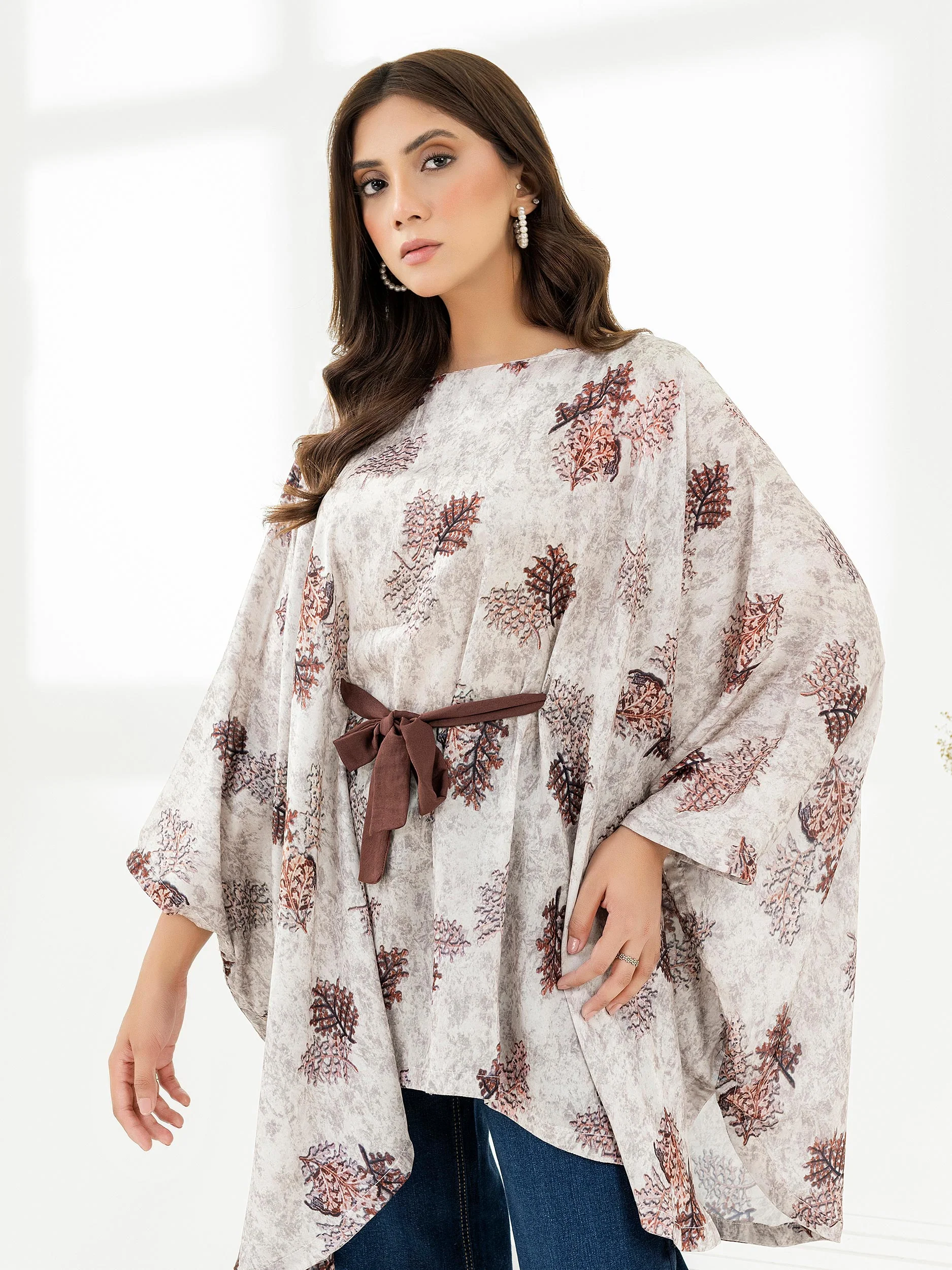 Printed Silk Kaftan - Image 2