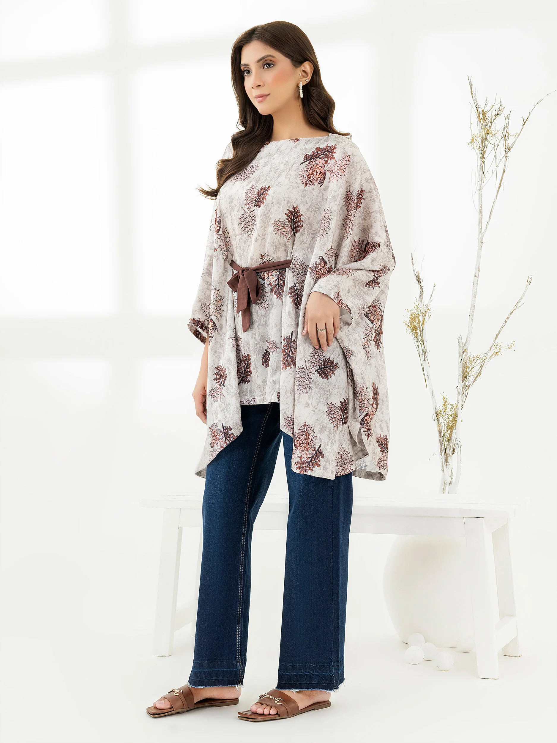 Printed Silk Kaftan - Image 3