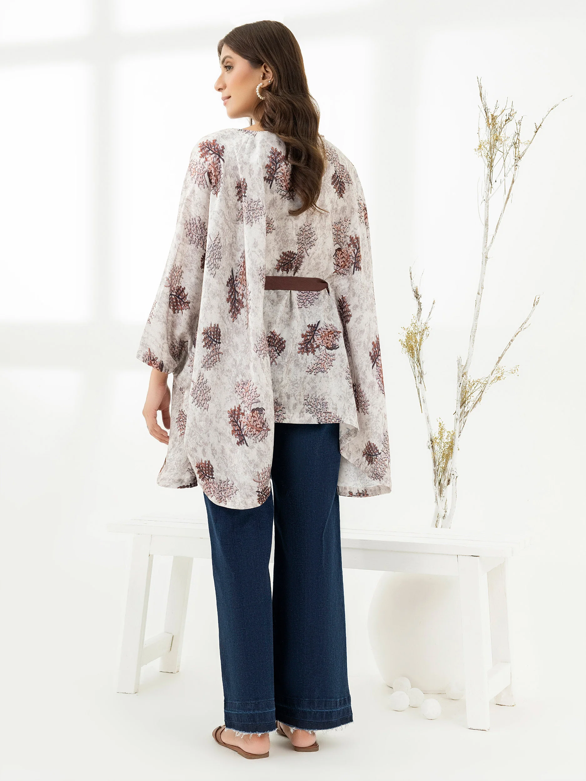 Printed Silk Kaftan - Image 5