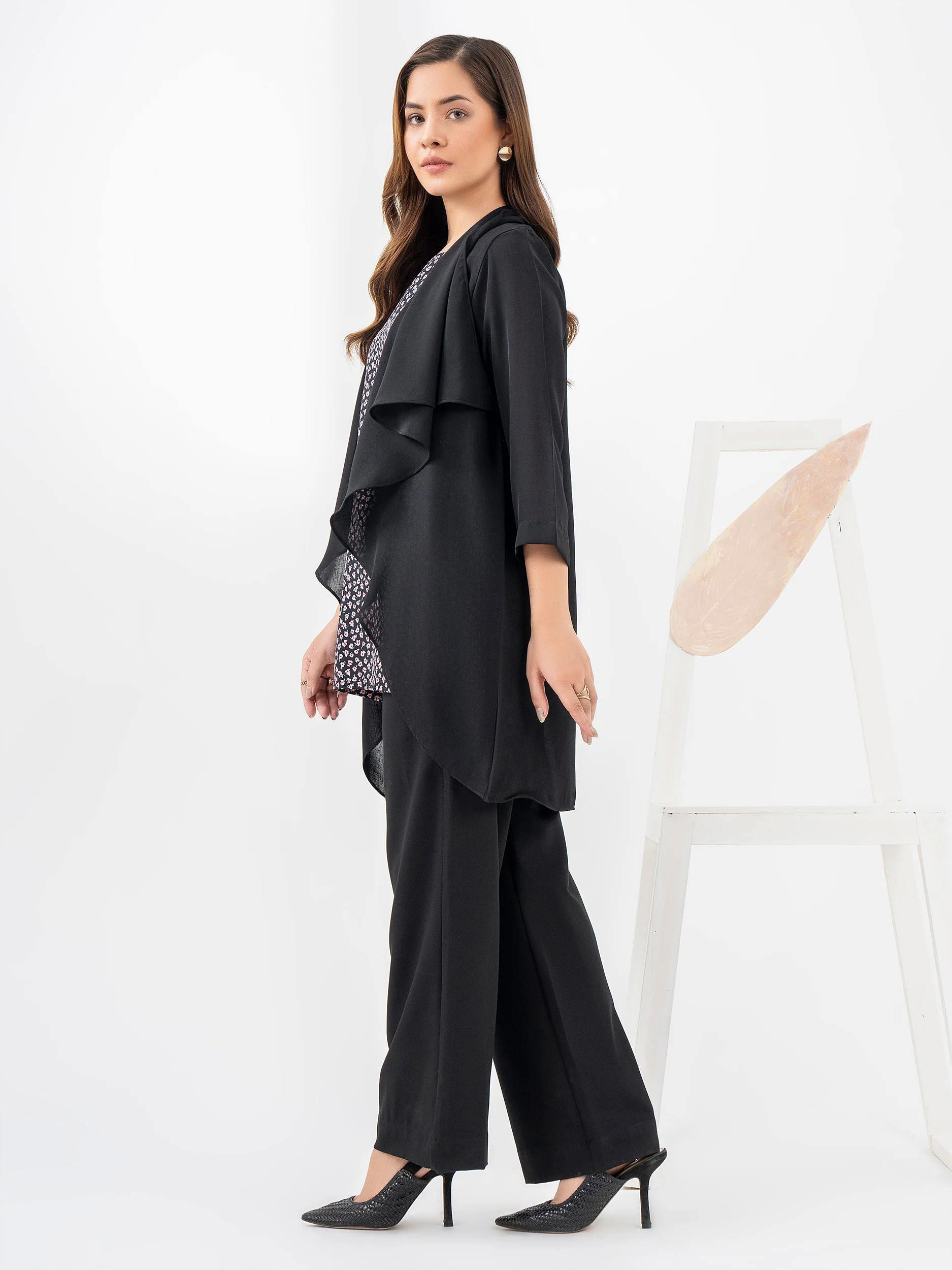 Georgette Cardigan With Slip - Image 4