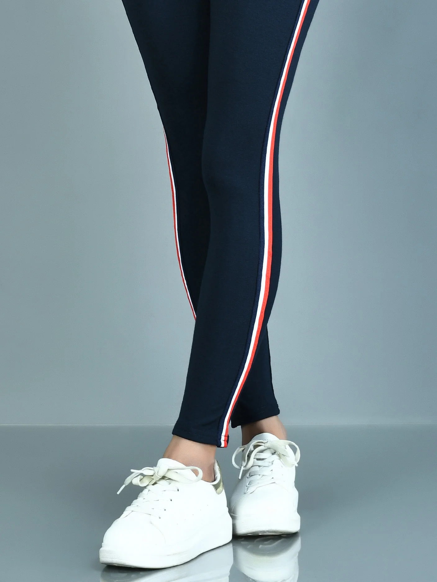 Dual Tone  Striped Tights - Image 3