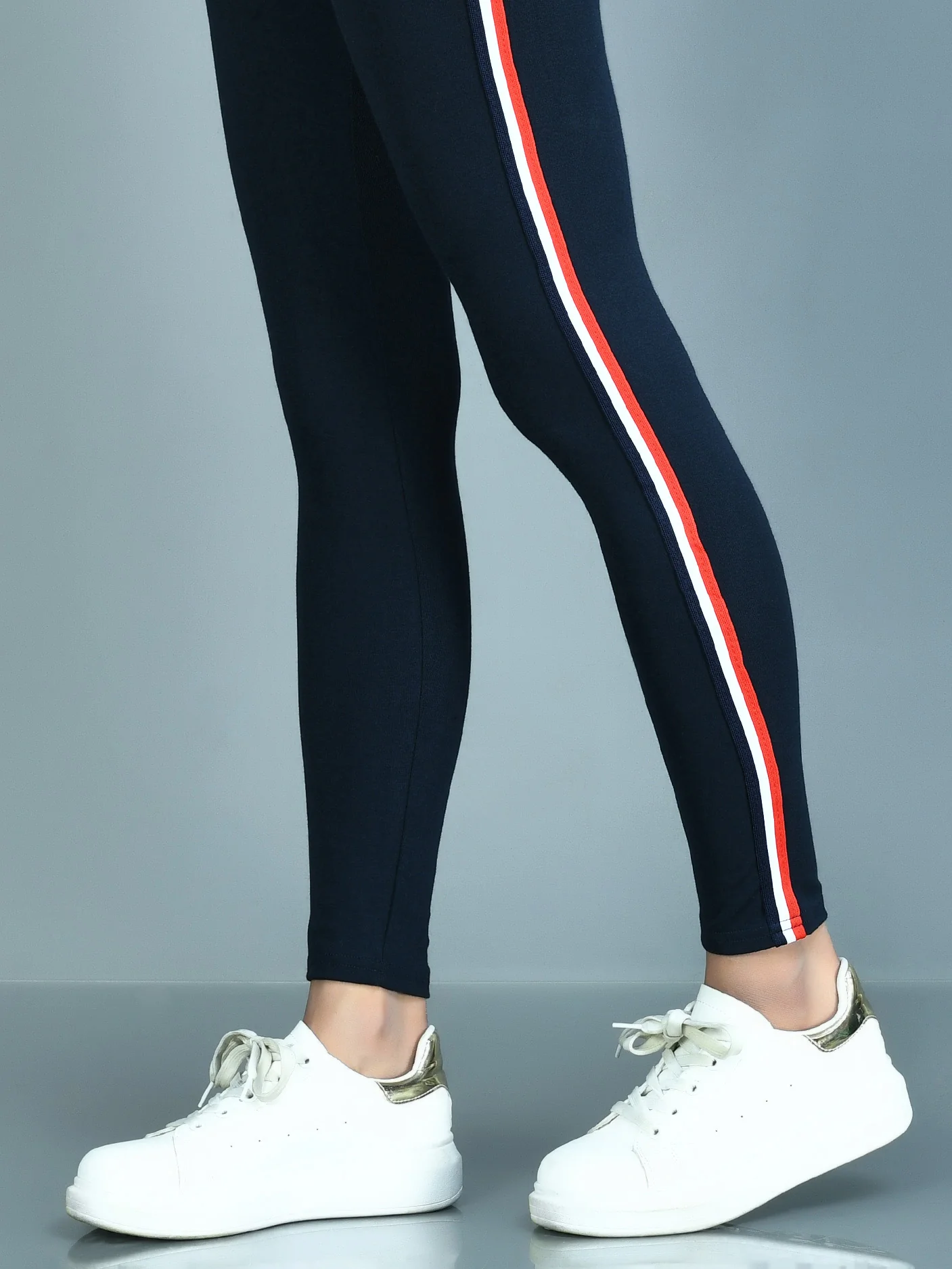 Dual Tone  Striped Tights - Image 4