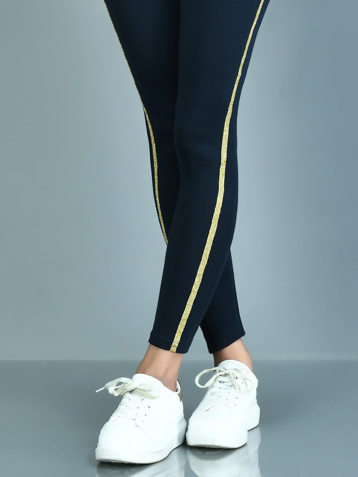 Shimmer Striped Tights - Image 2