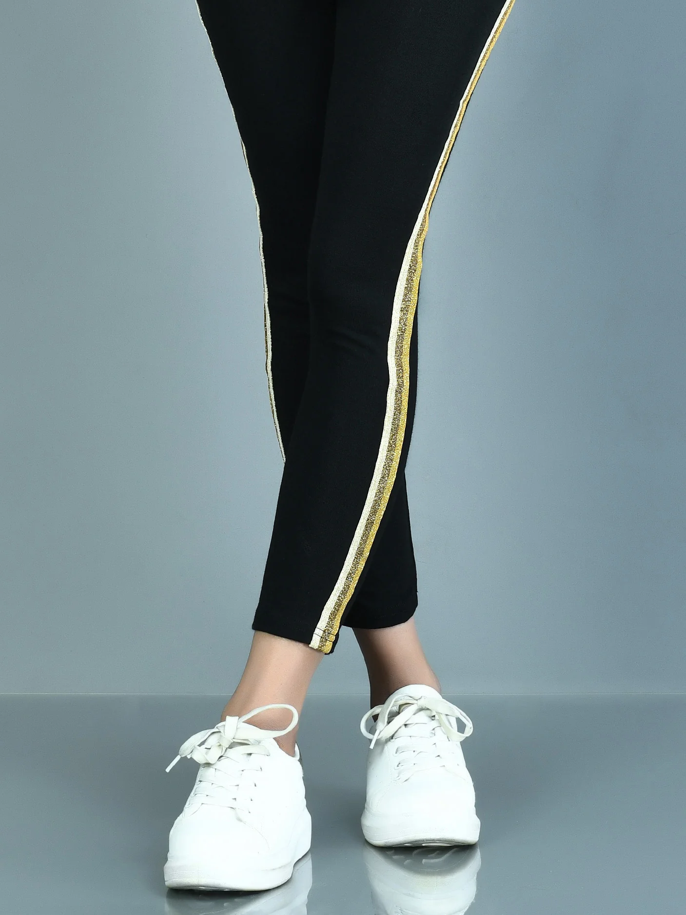 Shimmer Striped Tights - Image 2