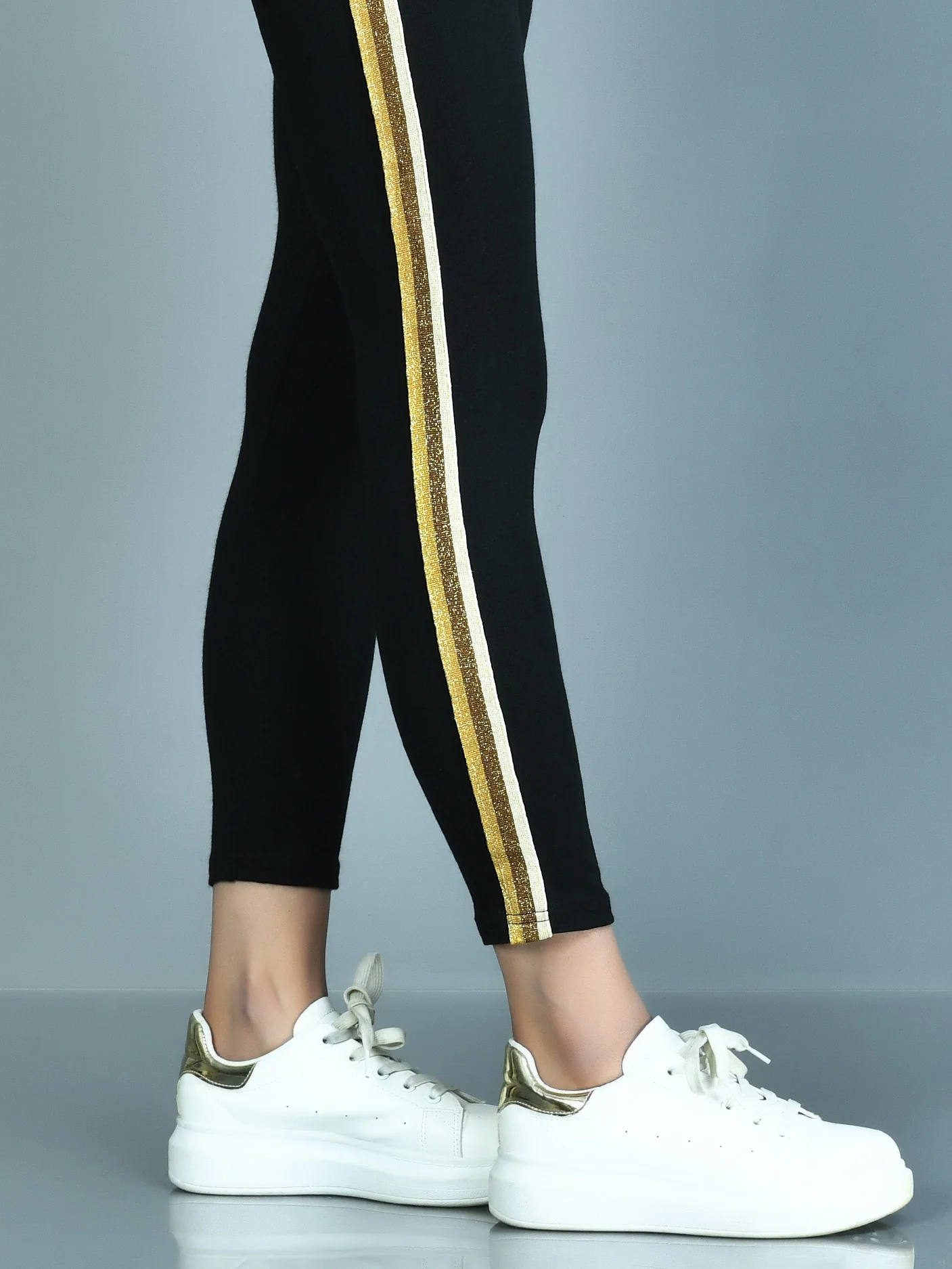 Shimmer Striped Tights - Image 4