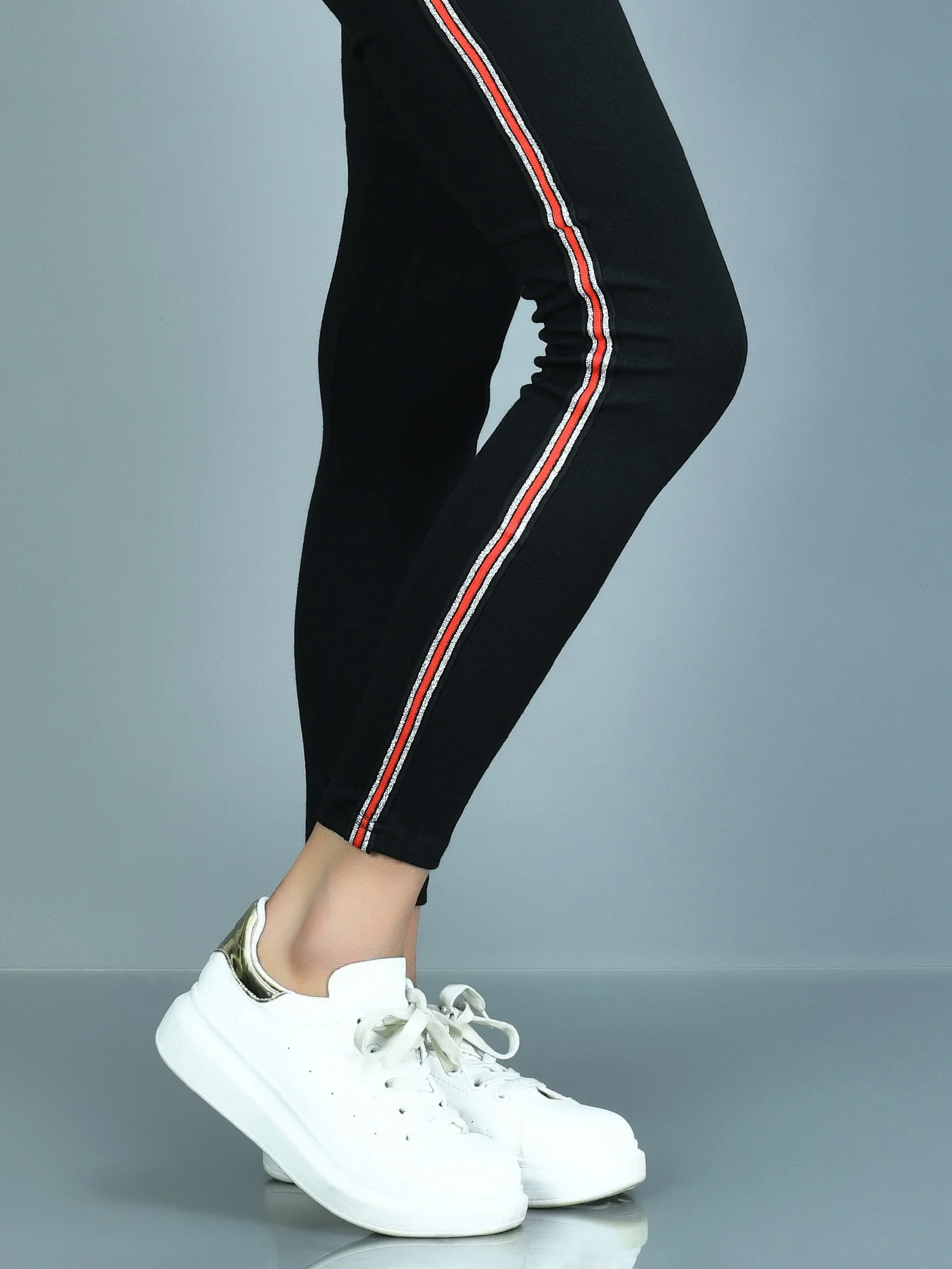 Shimmer Striped Tights - Image 4