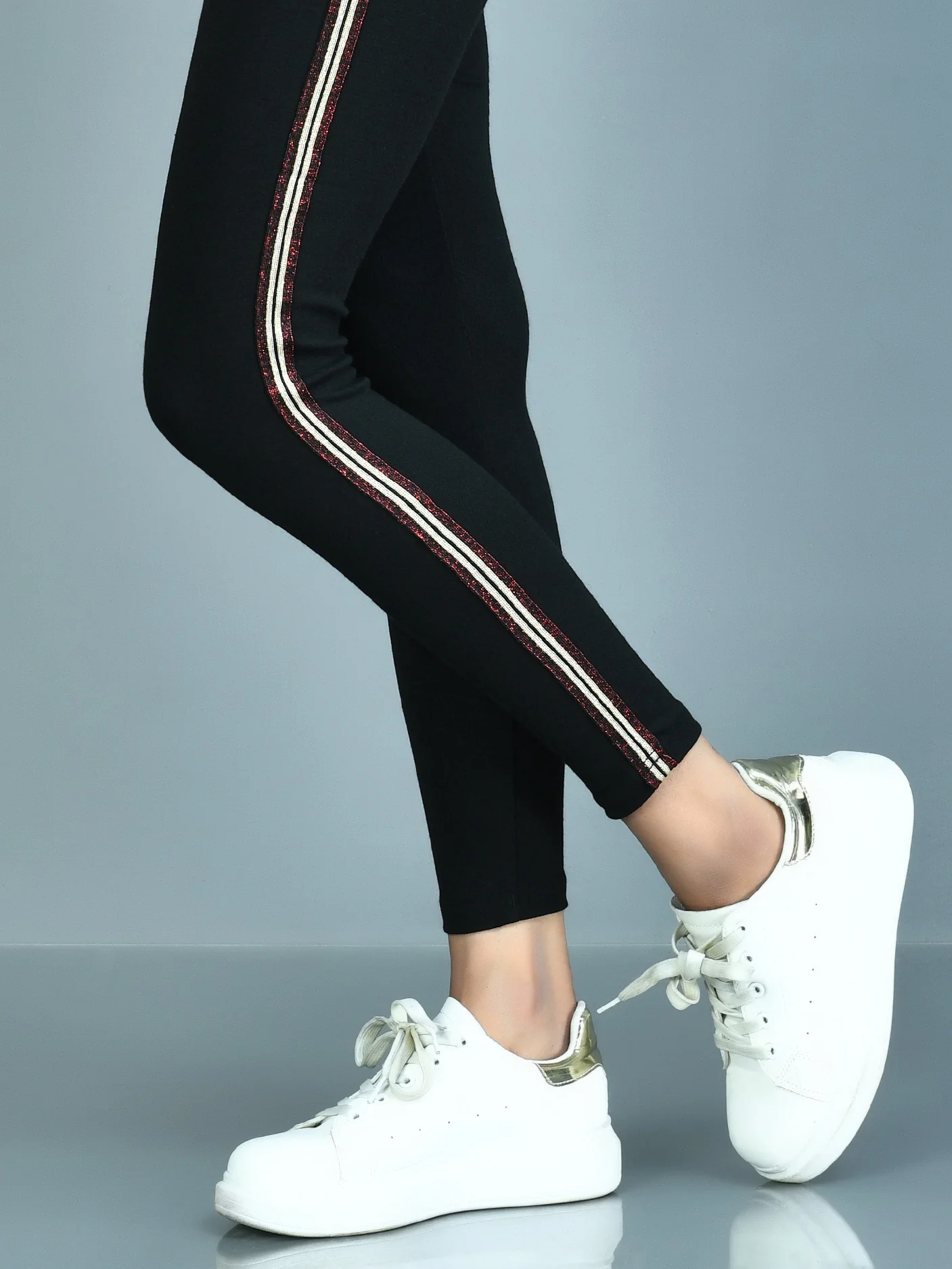 Shimmer Striped Tights - Image 3