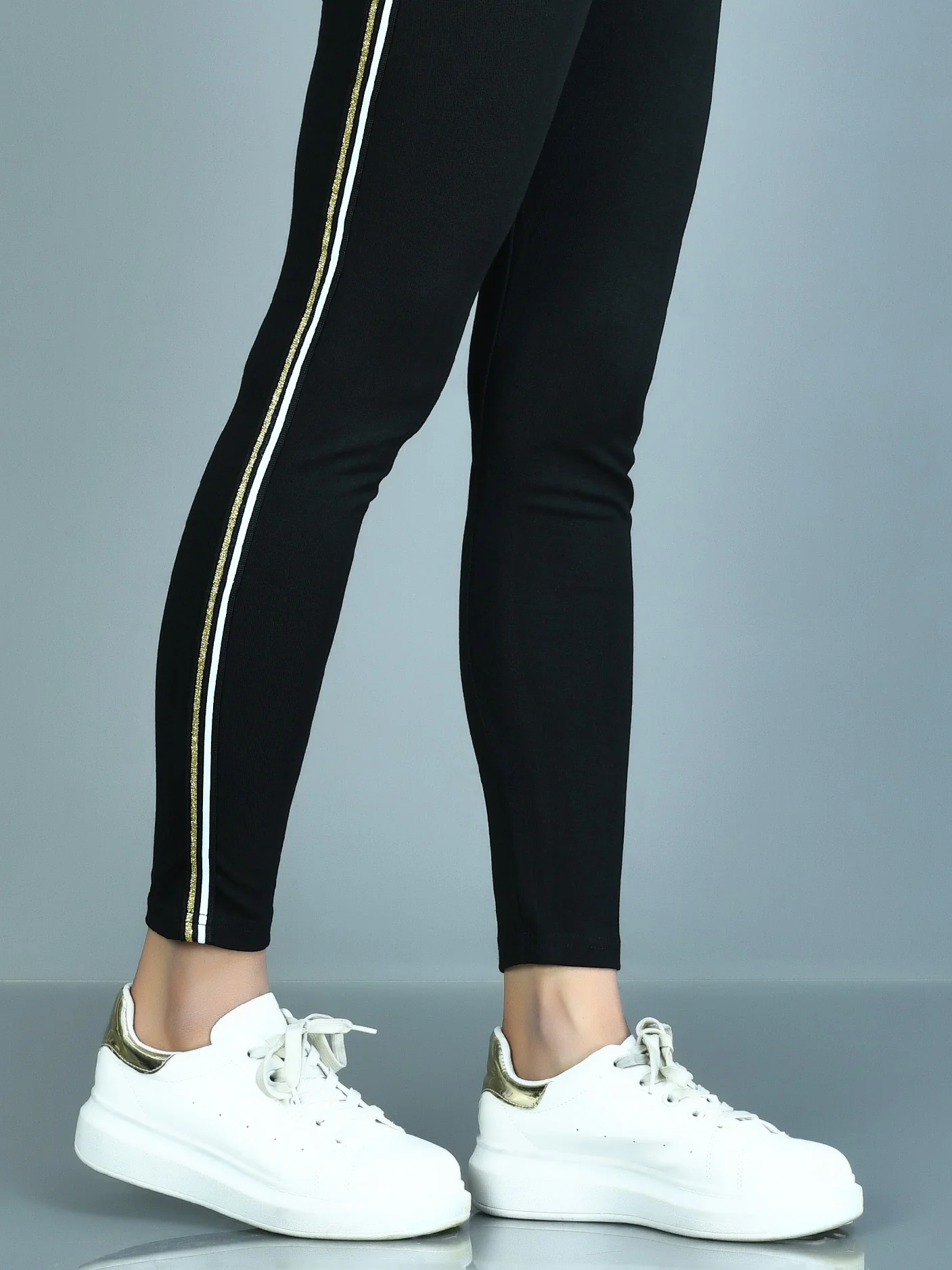 Shimmer Striped Tights - Image 4