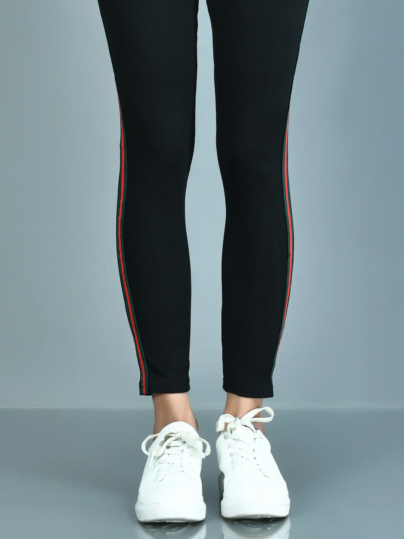 Dual Tone  Striped Tights - Image 2