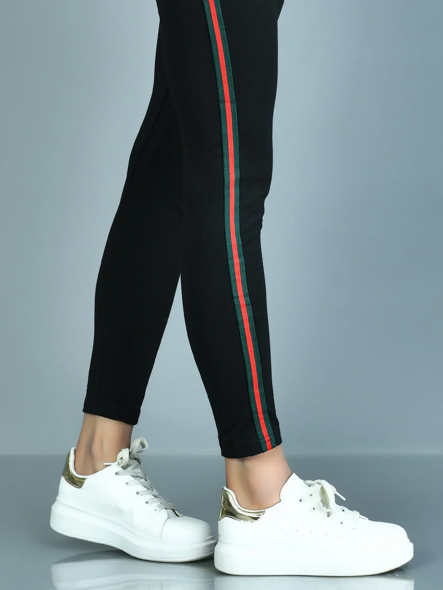 Dual Tone  Striped Tights - Image 4