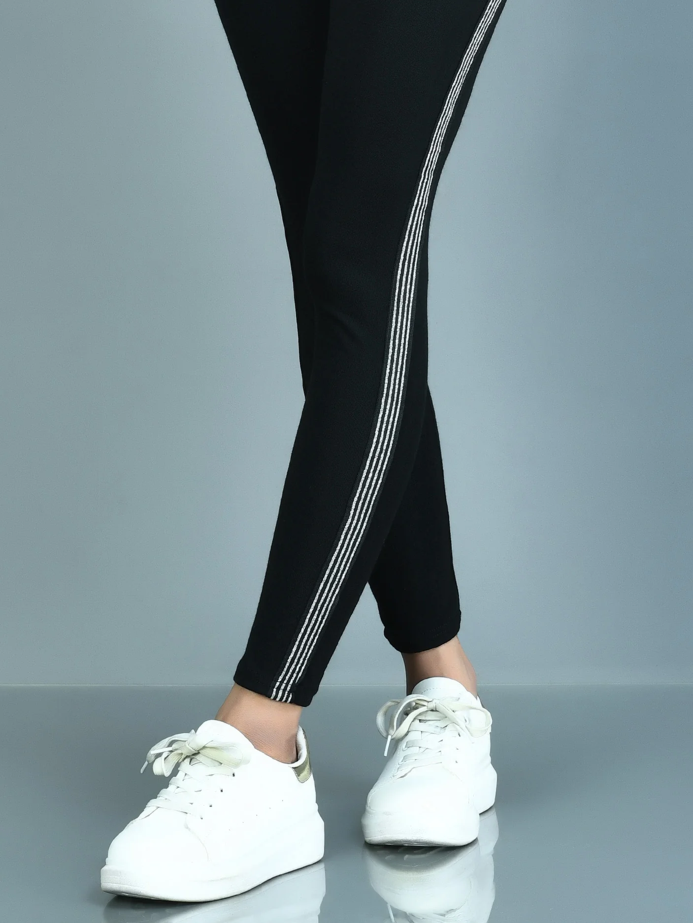 Shimmer Striped Tights - Image 3