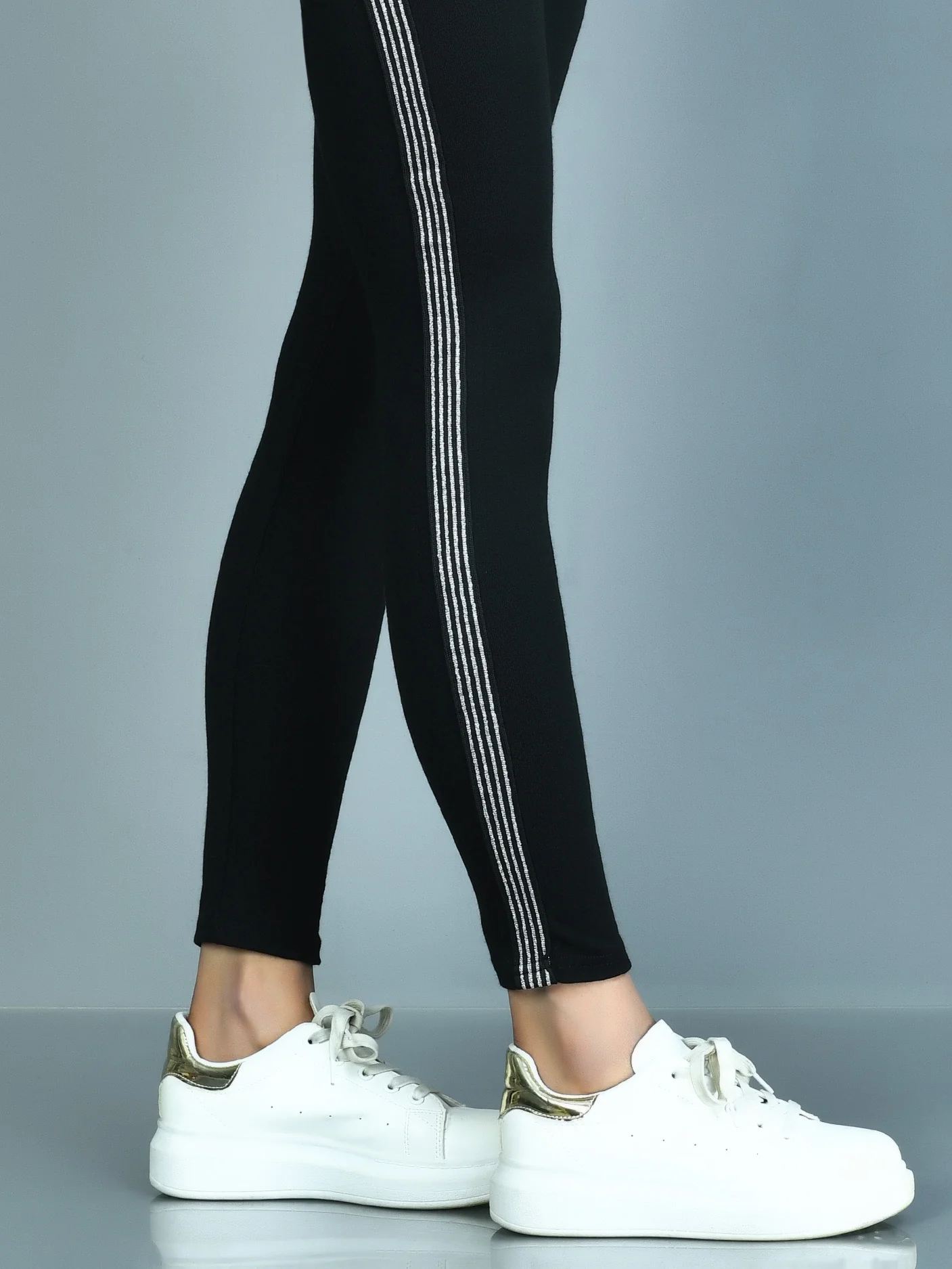 Shimmer Striped Tights - Image 4