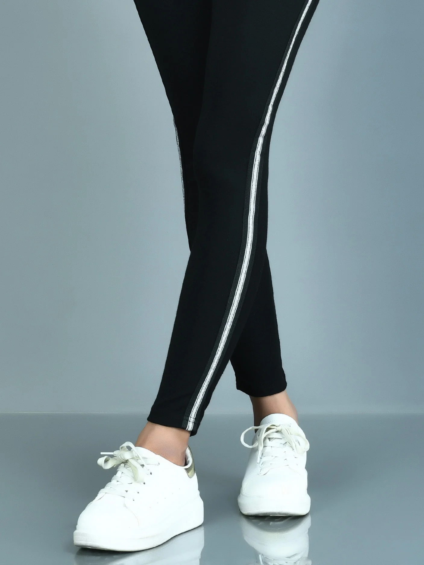 Shimmer Striped Tights - Image 2