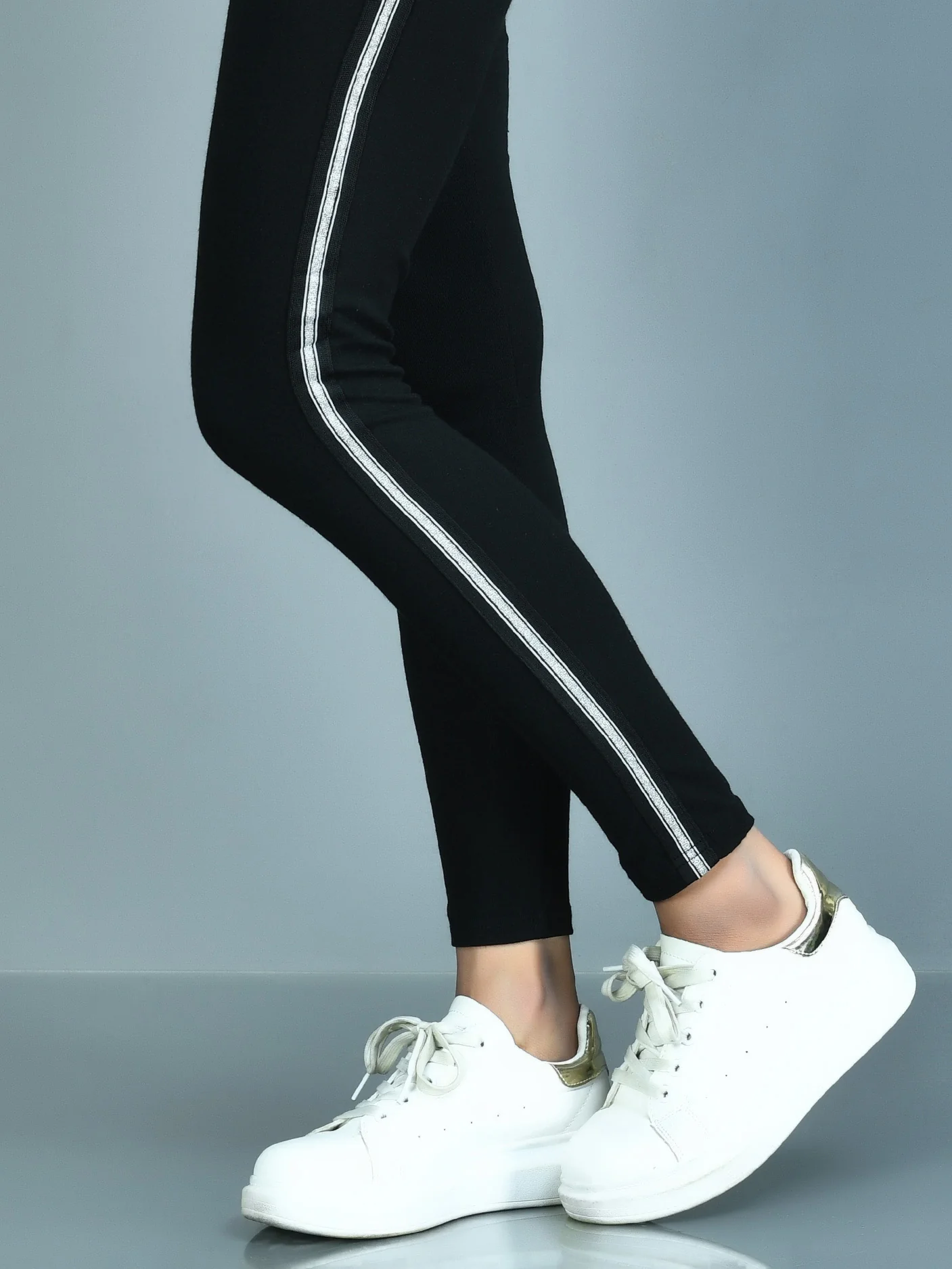 Shimmer Striped Tights - Image 3