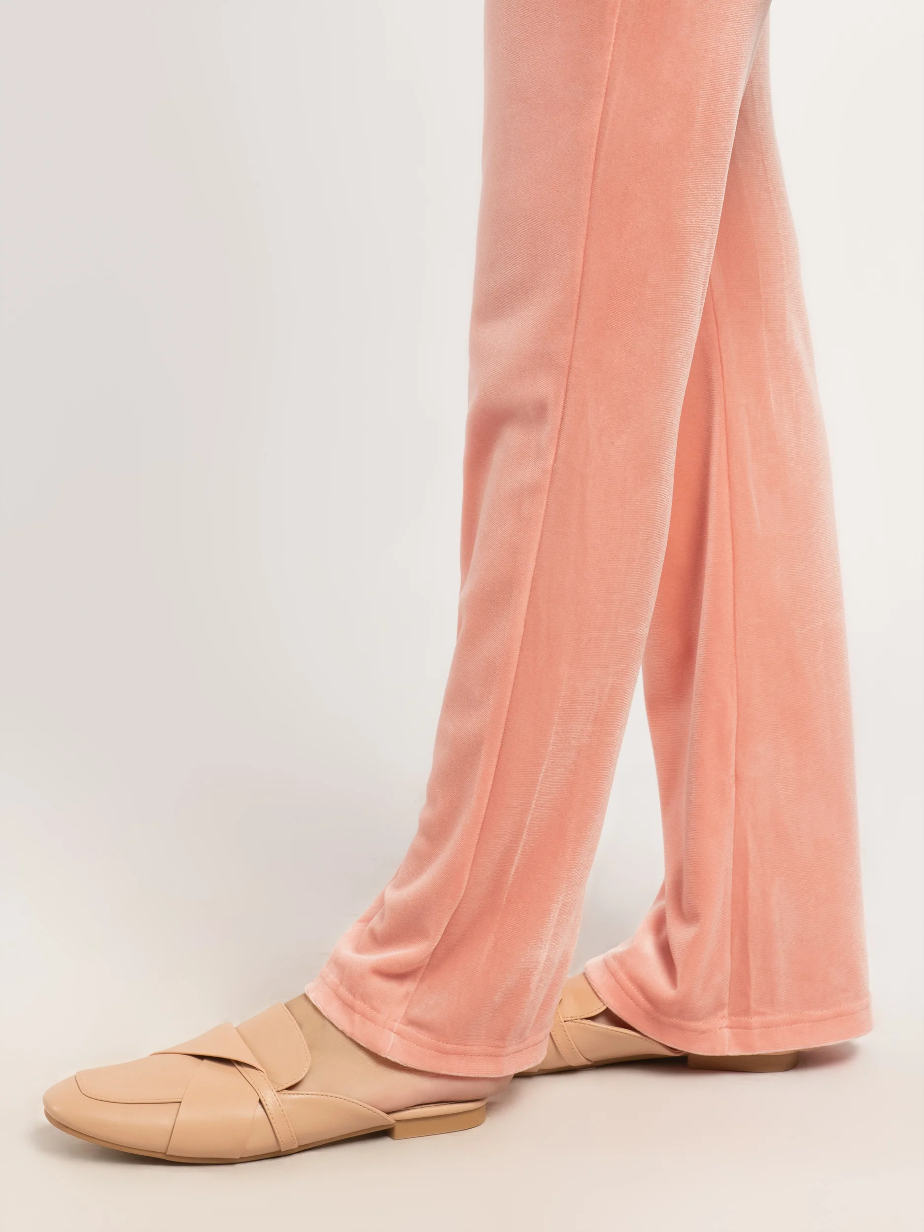 Plain Velvet Trousers - Image 4