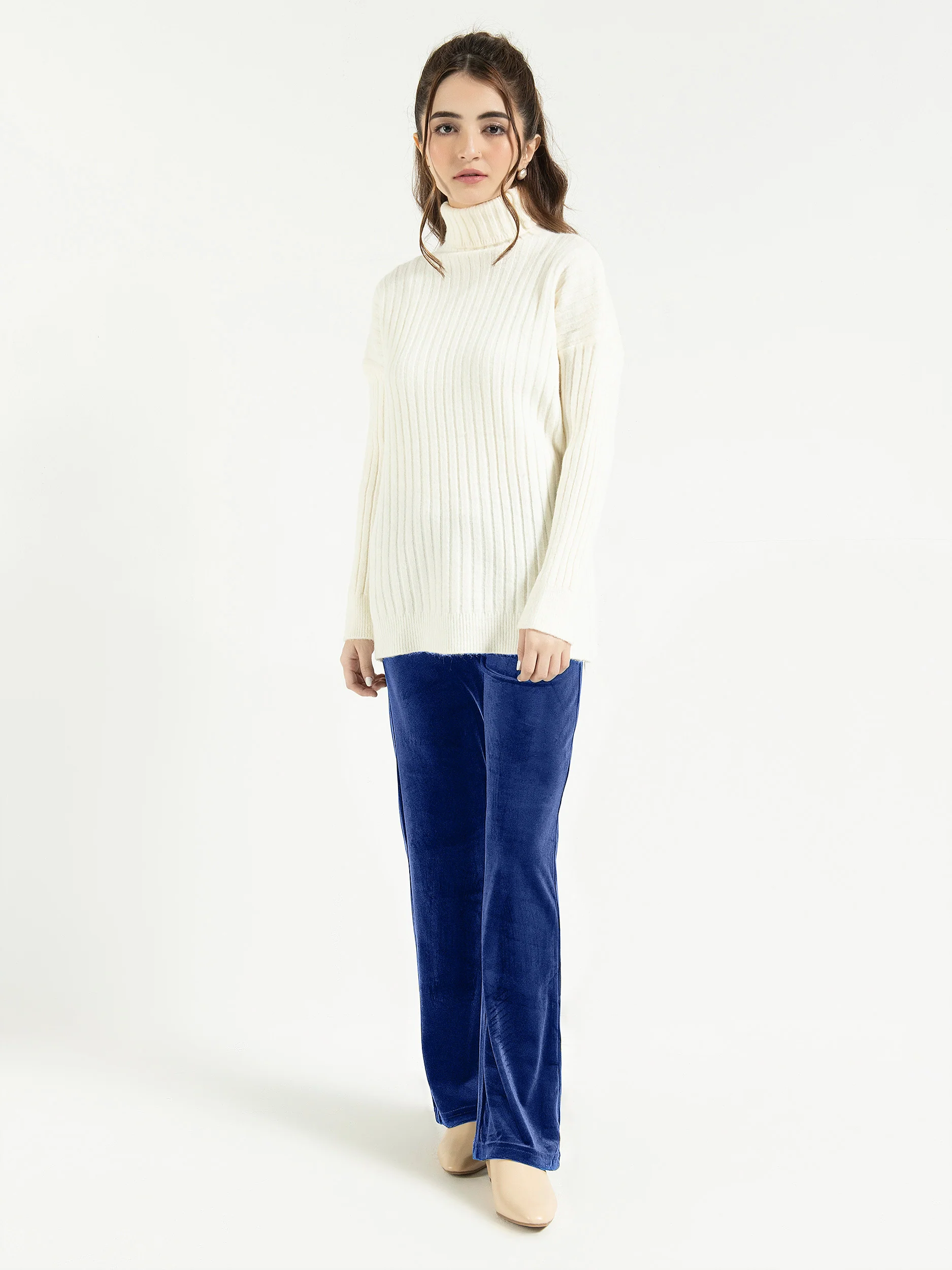 Dyed Velvet Trousers - Image 2