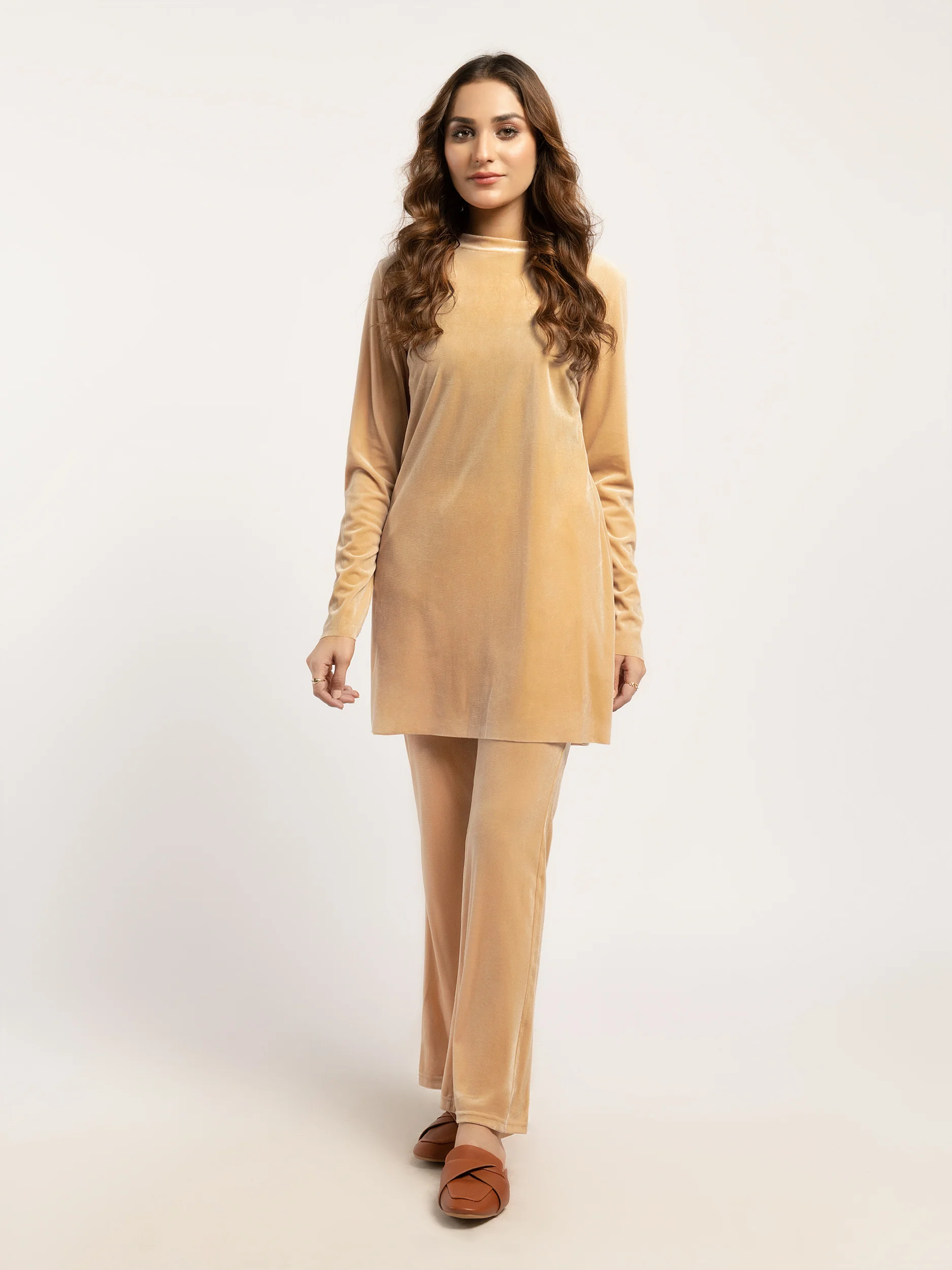 Dyed Velvet Trousers - Image 2