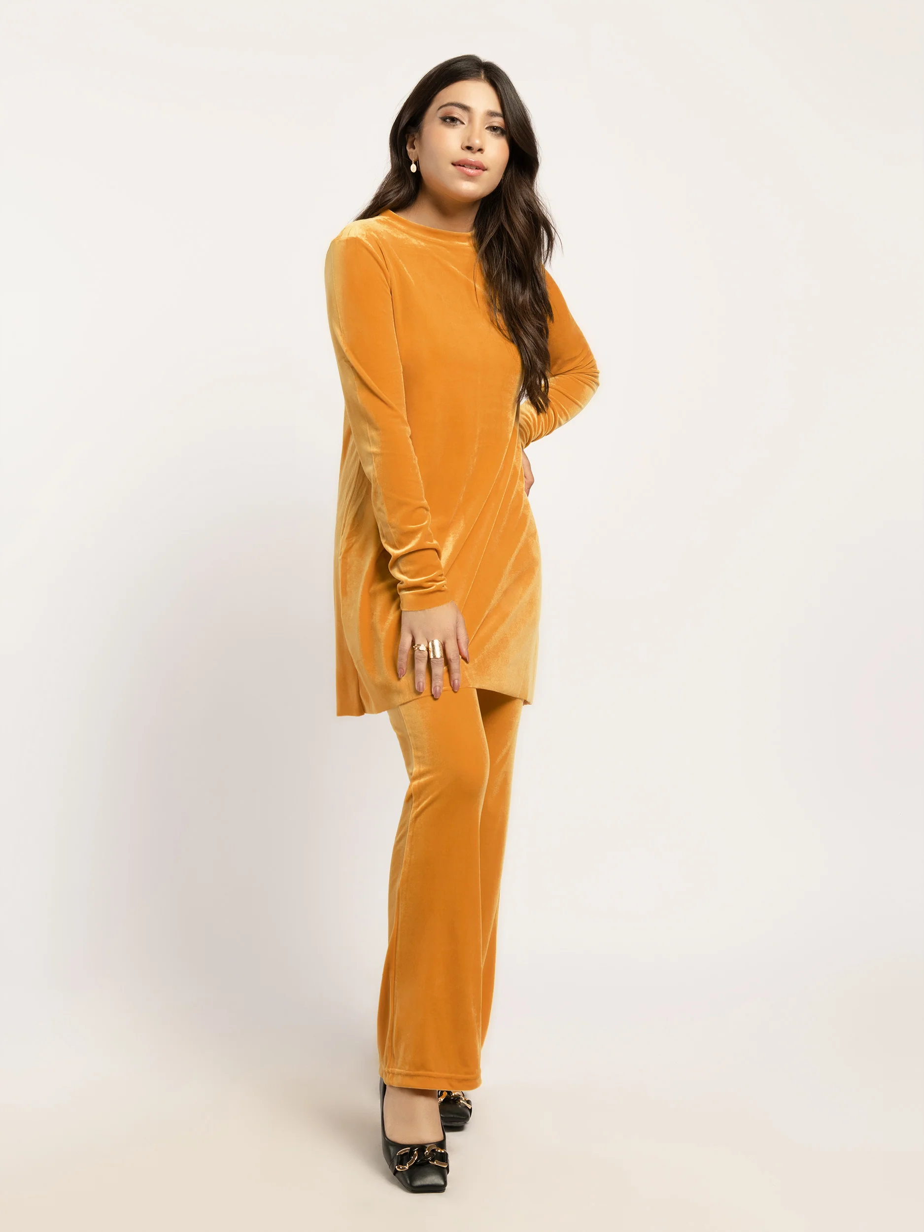 Dyed Velvet Trousers - Image 2