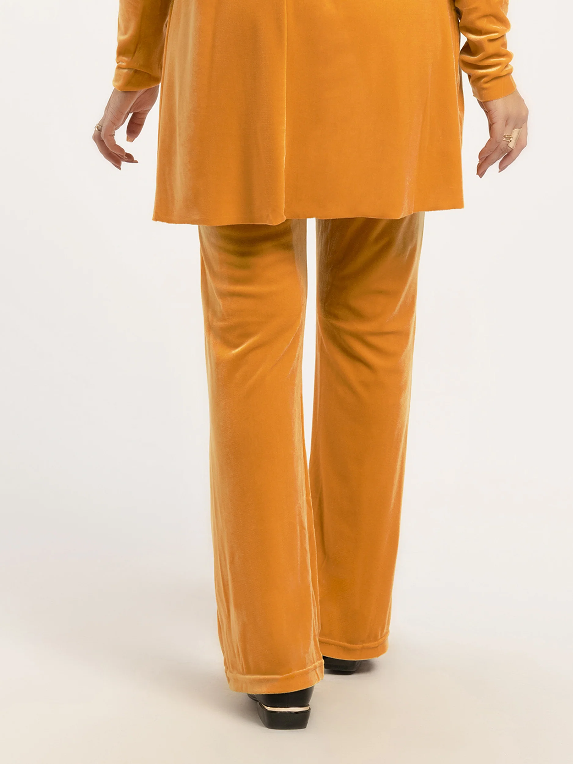 Dyed Velvet Trousers - Image 4