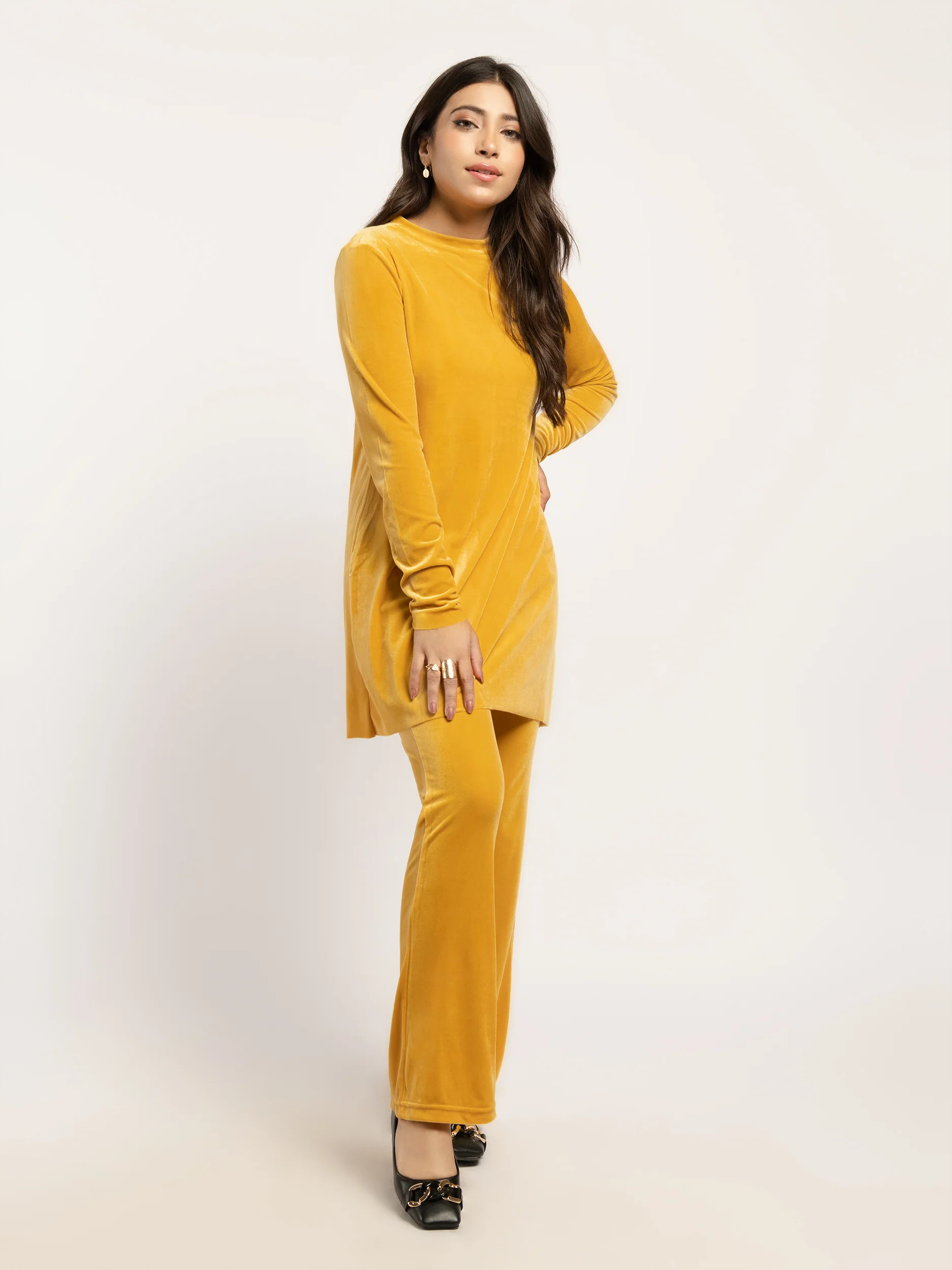 Dyed Velvet Trousers - Image 2