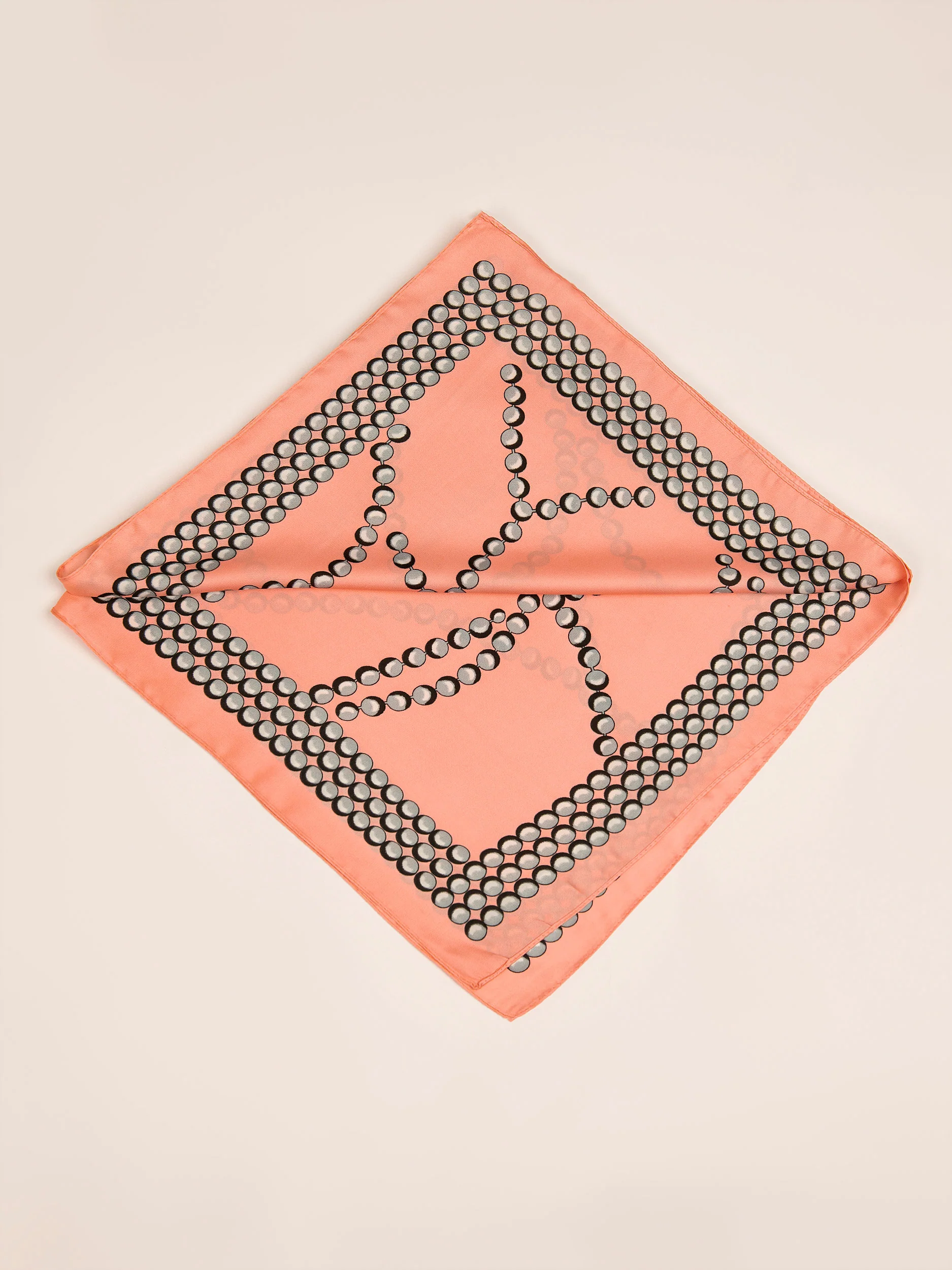 Printed Silk Mini Scarf - Image 2