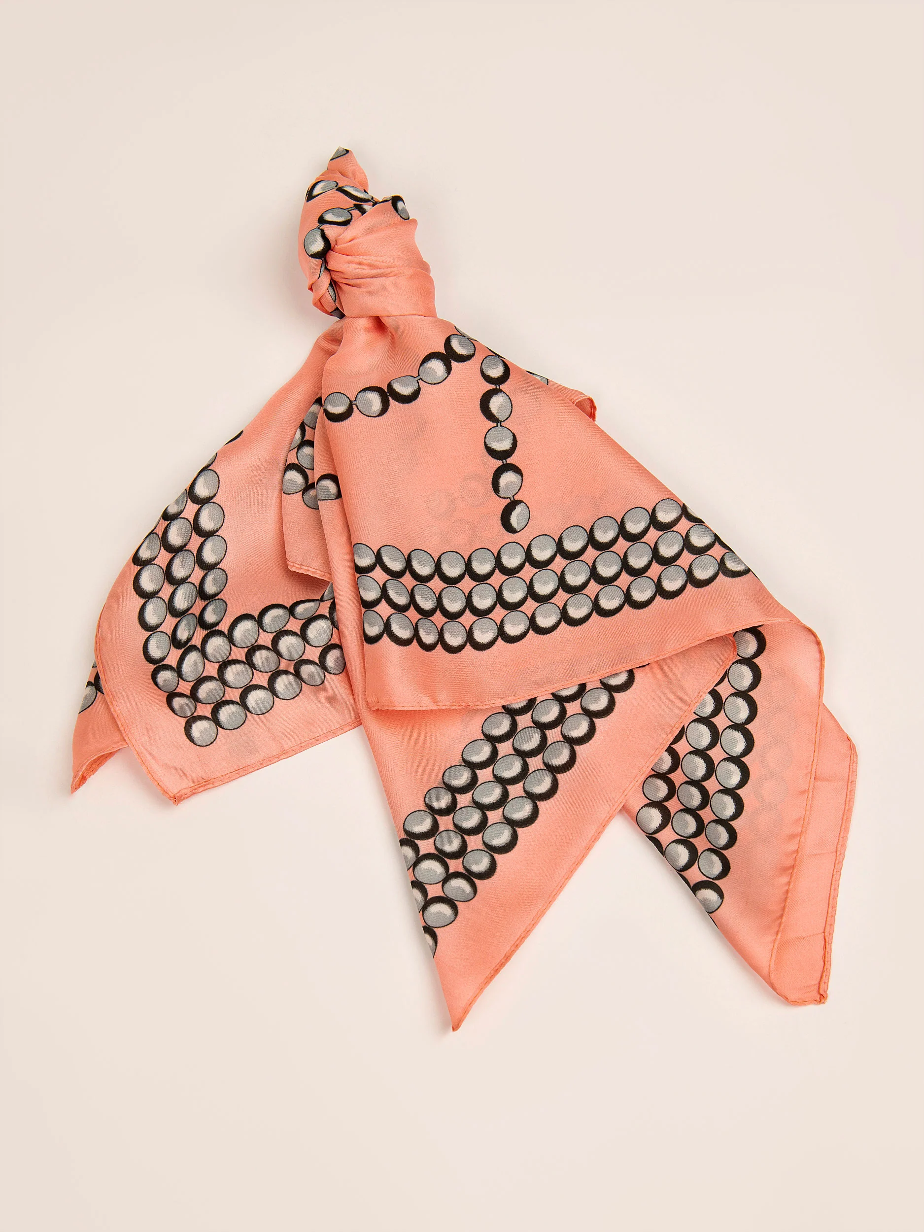 Printed Silk Mini Scarf - Image 3