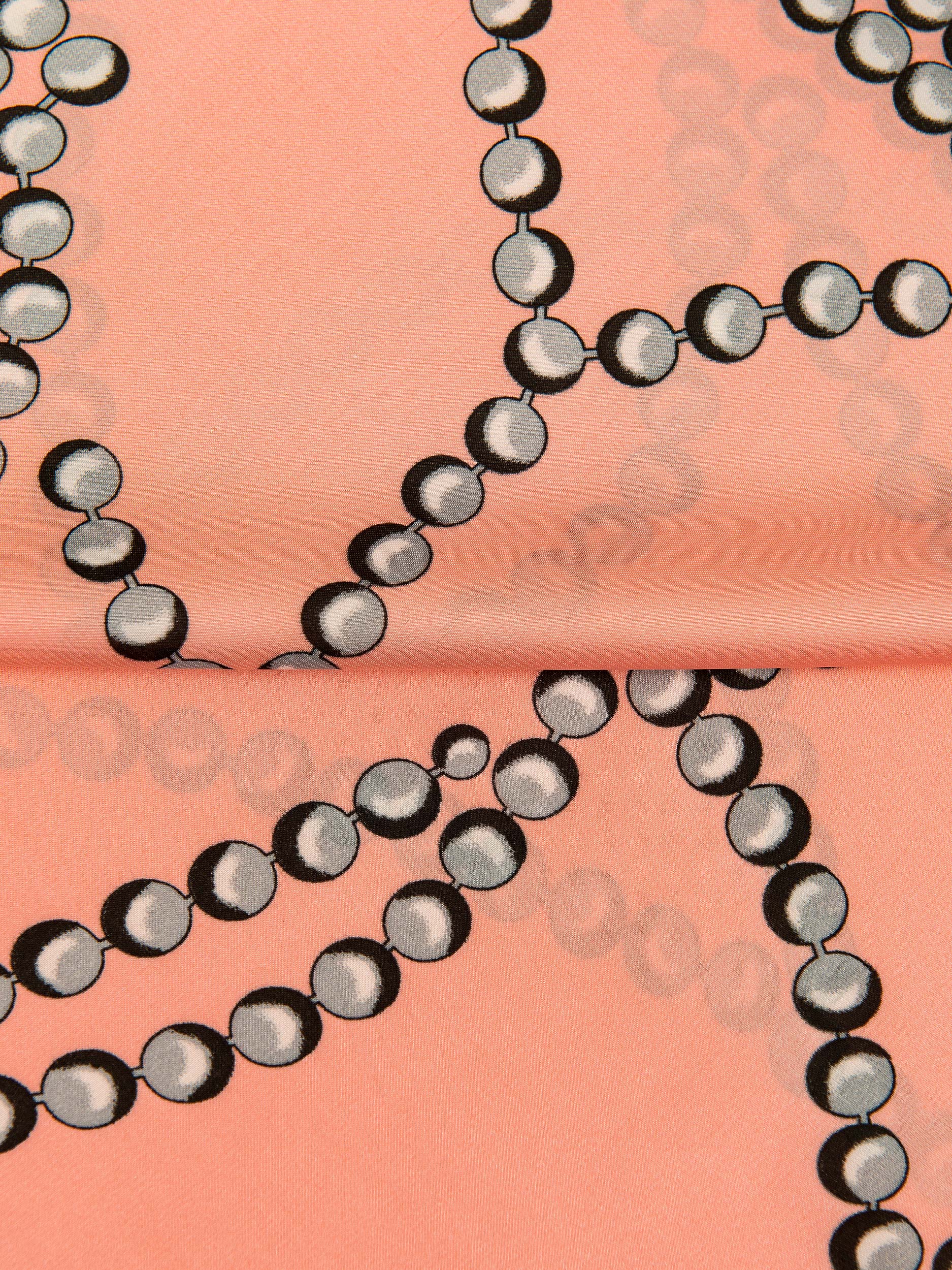 Printed Silk Mini Scarf - Image 4