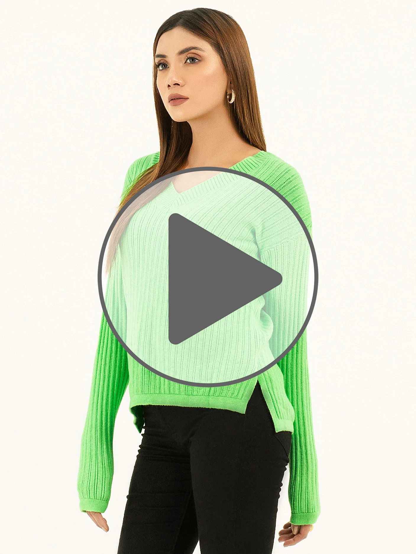 Ribbed Knit Sweater - Image 5