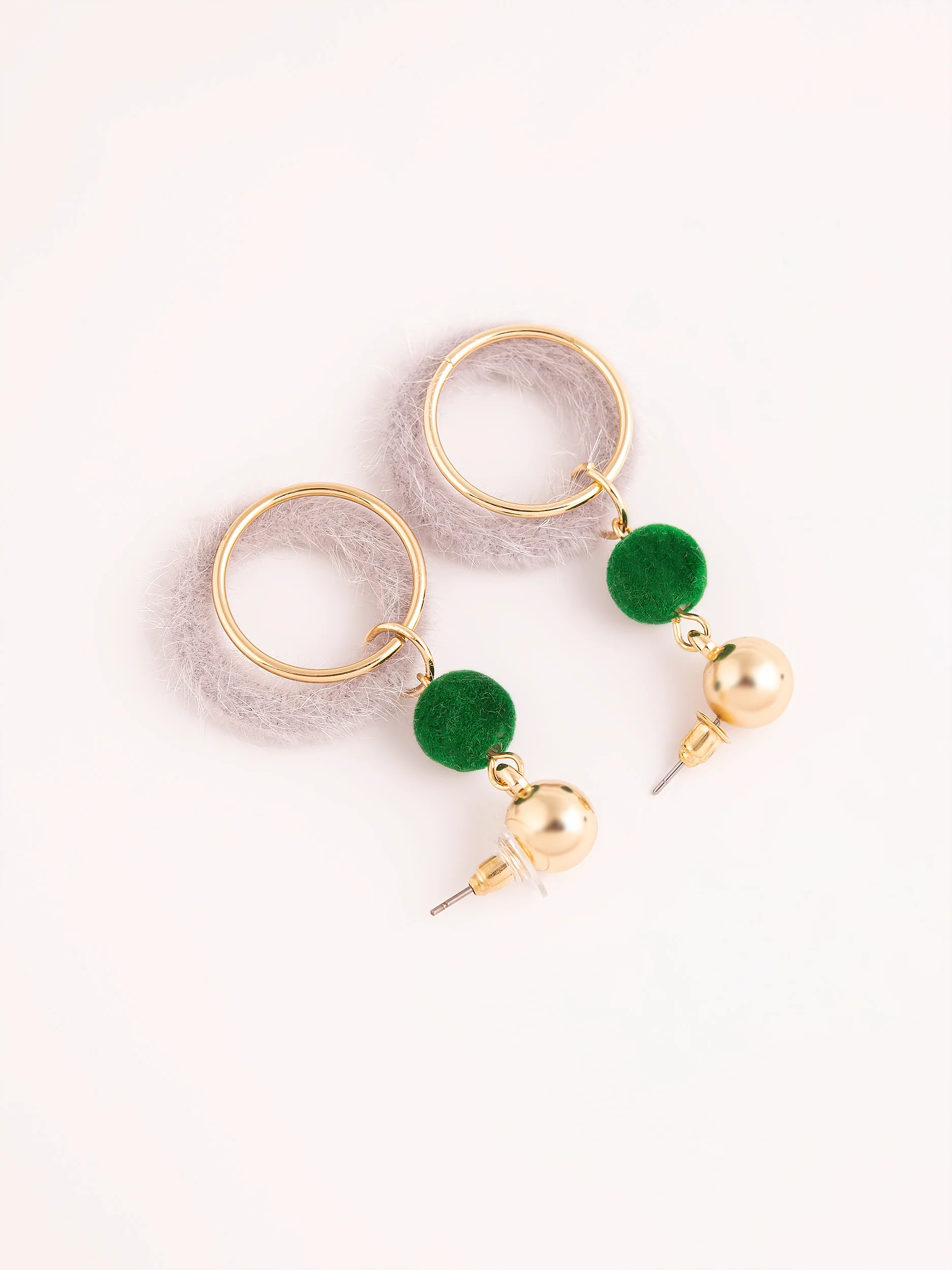 Two Tone Drop Earrings - Image 2
