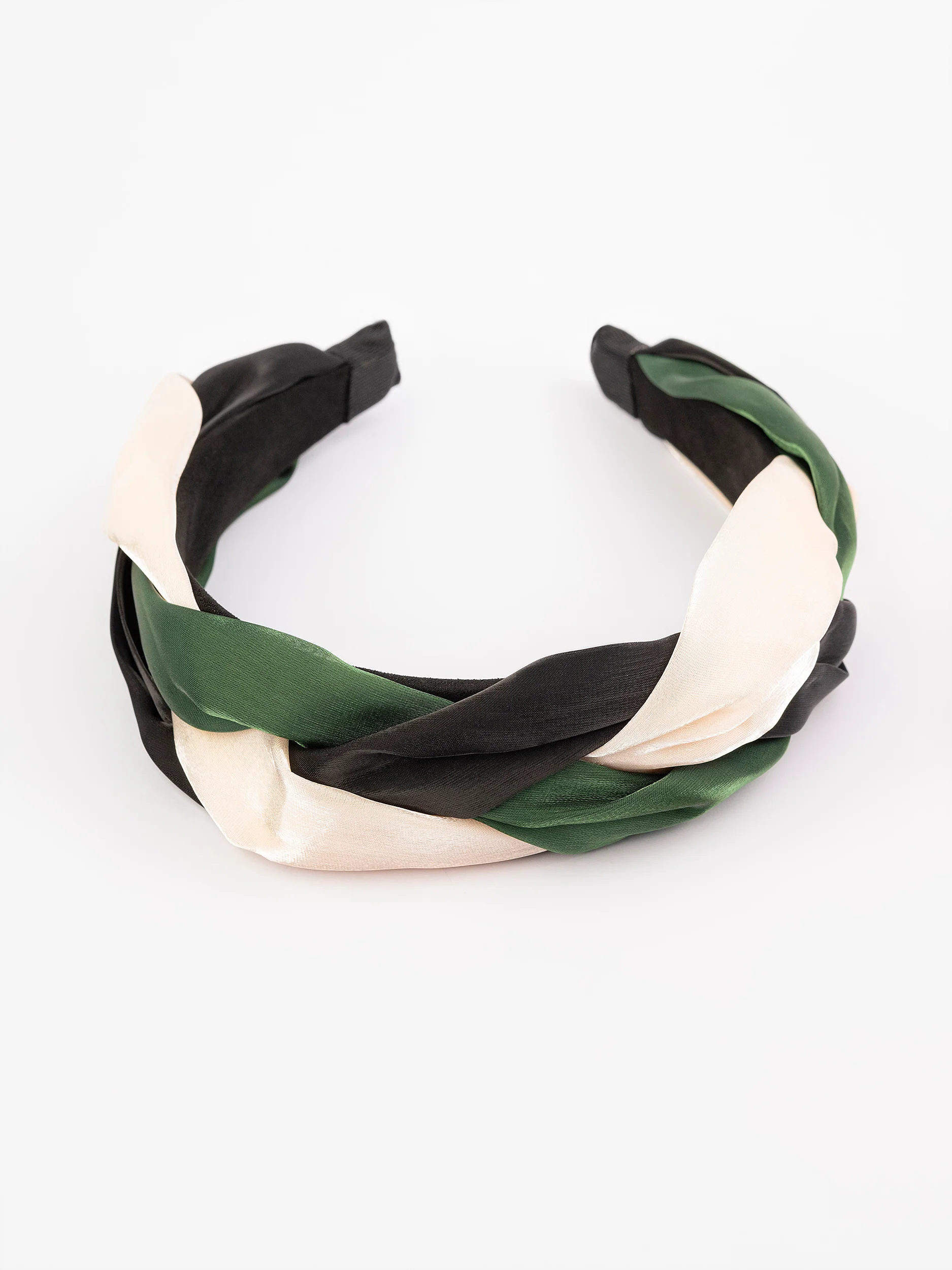 Tri Tone Braided Hair Band - Image 2
