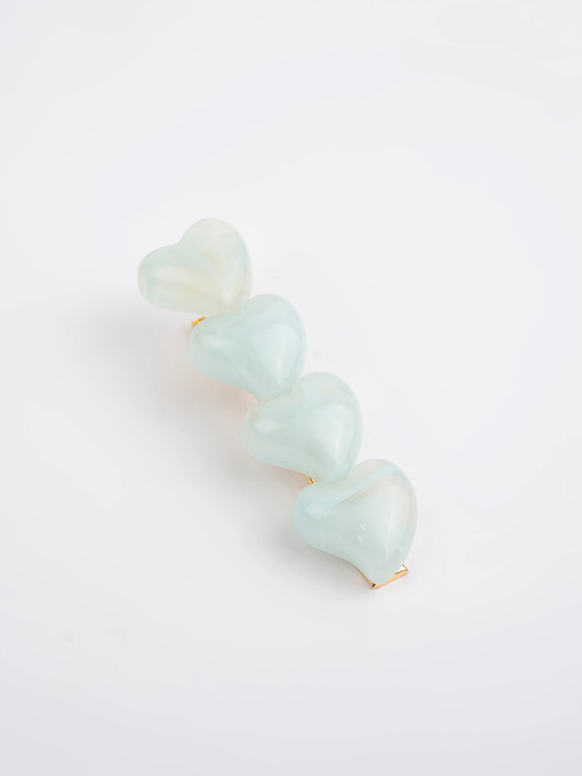Bow With Heart Hair Clips - Image 2