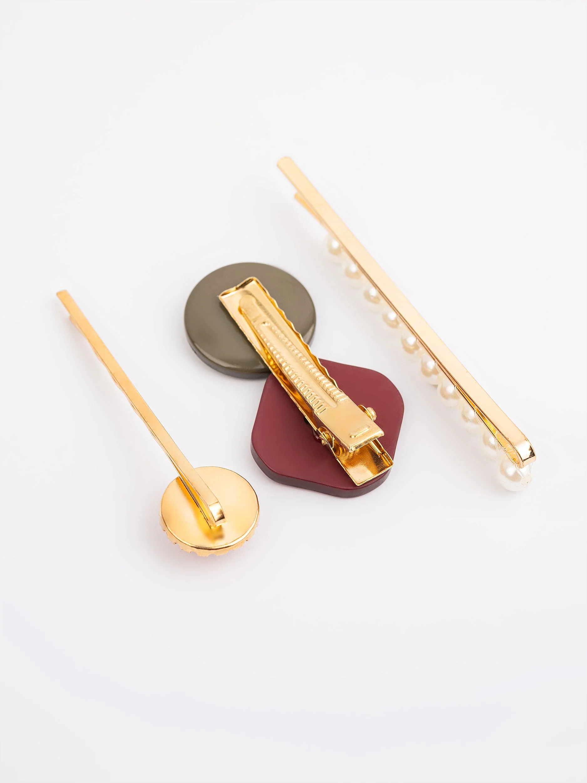 Button Hair Clips - Image 4