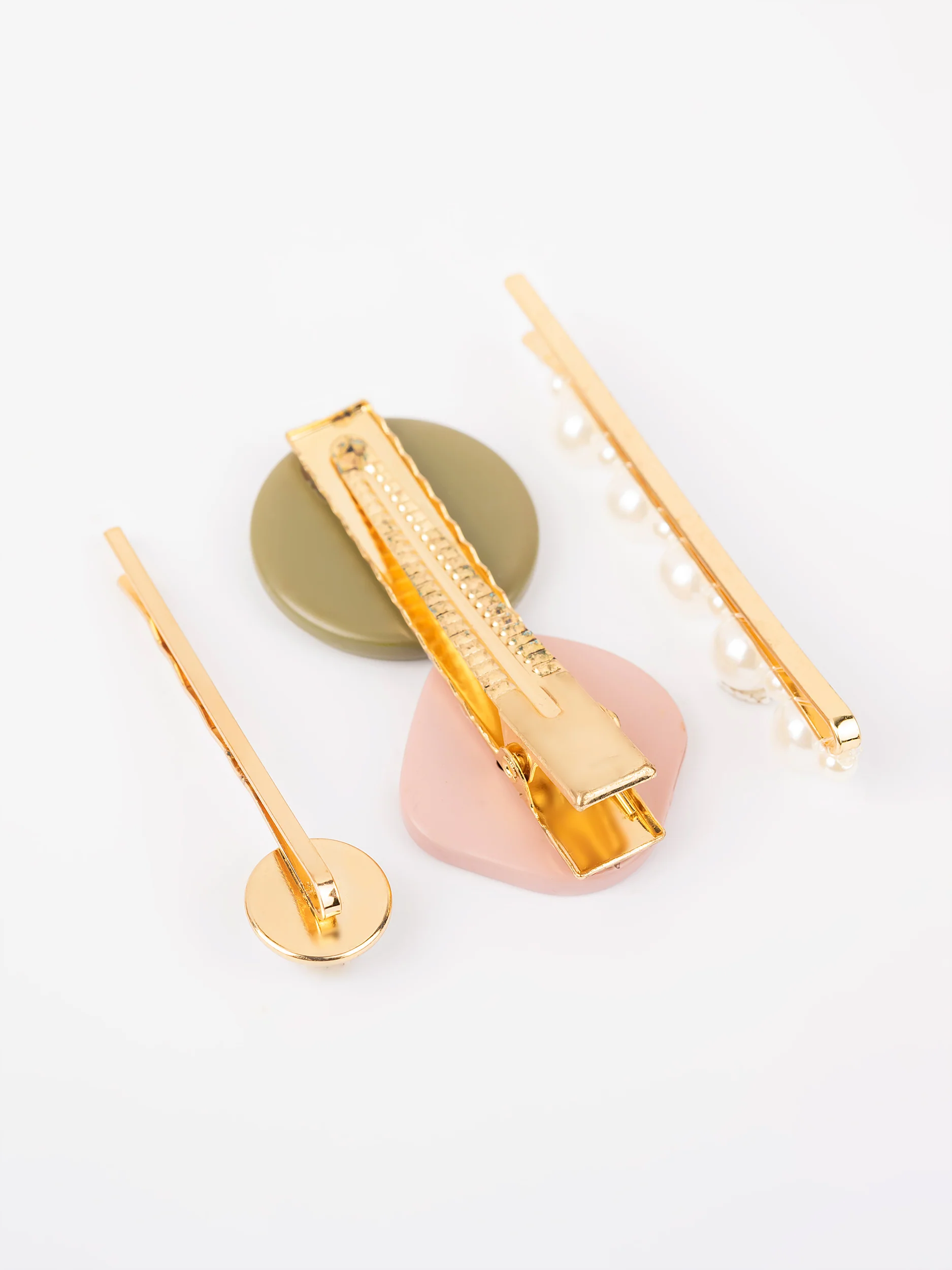 Buttoned Hair Clips - Image 4