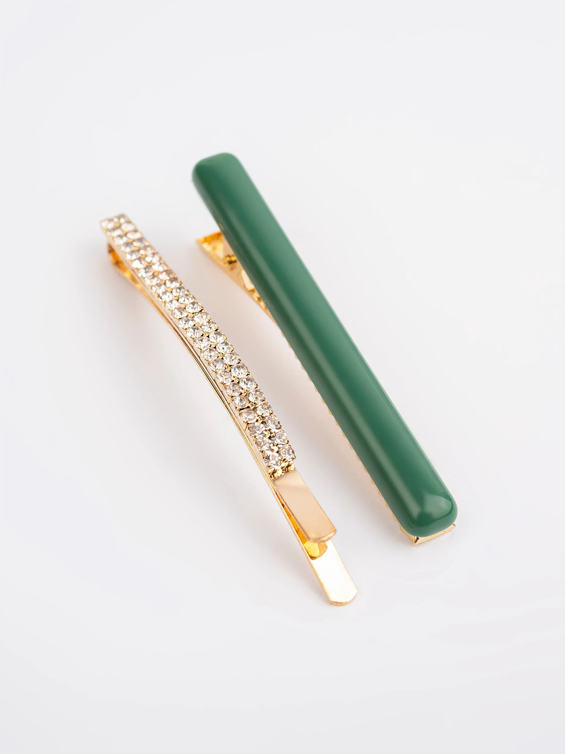 Check Printed Hair Clips - Image 2