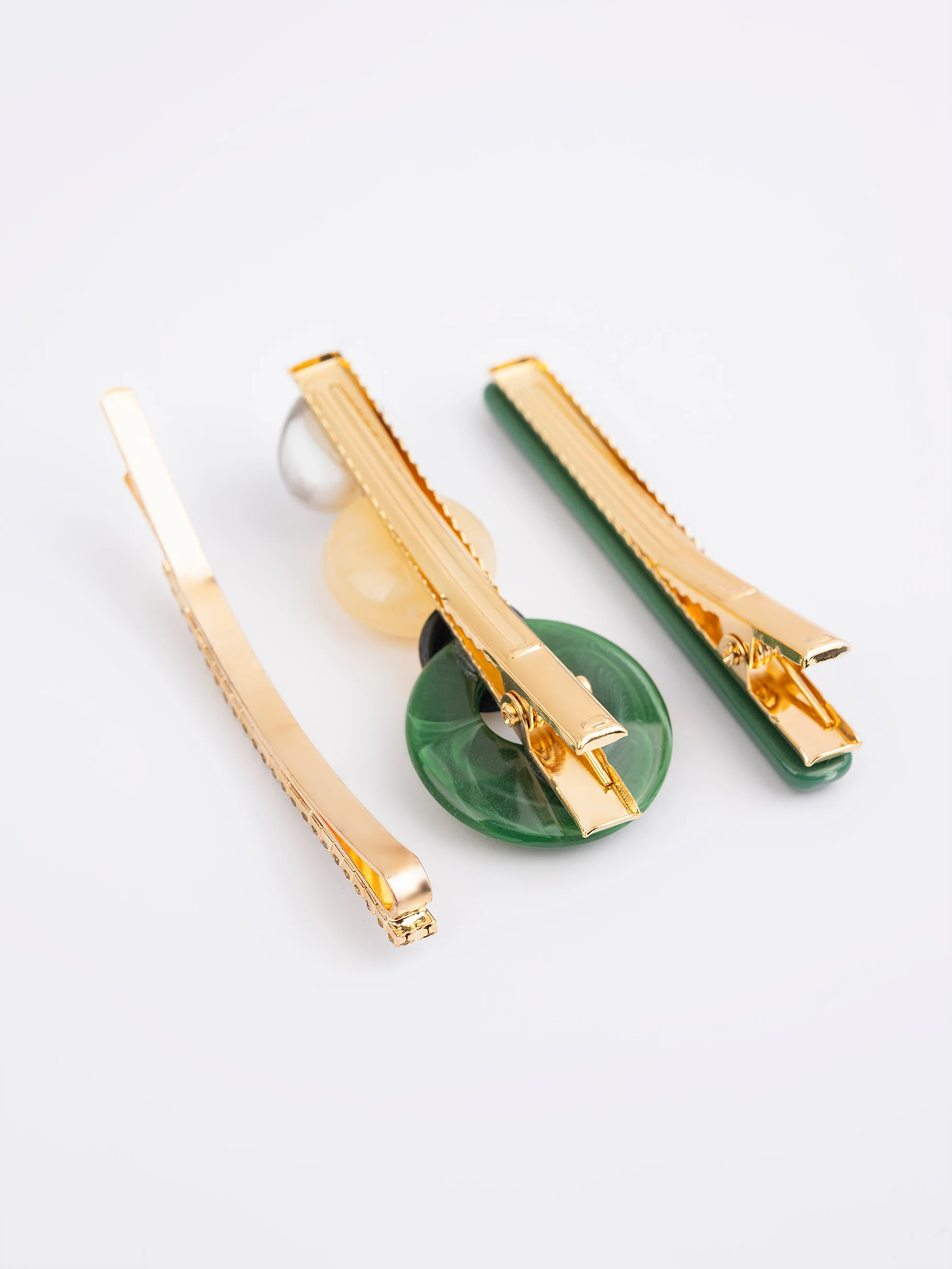 Check Printed Hair Clips - Image 3