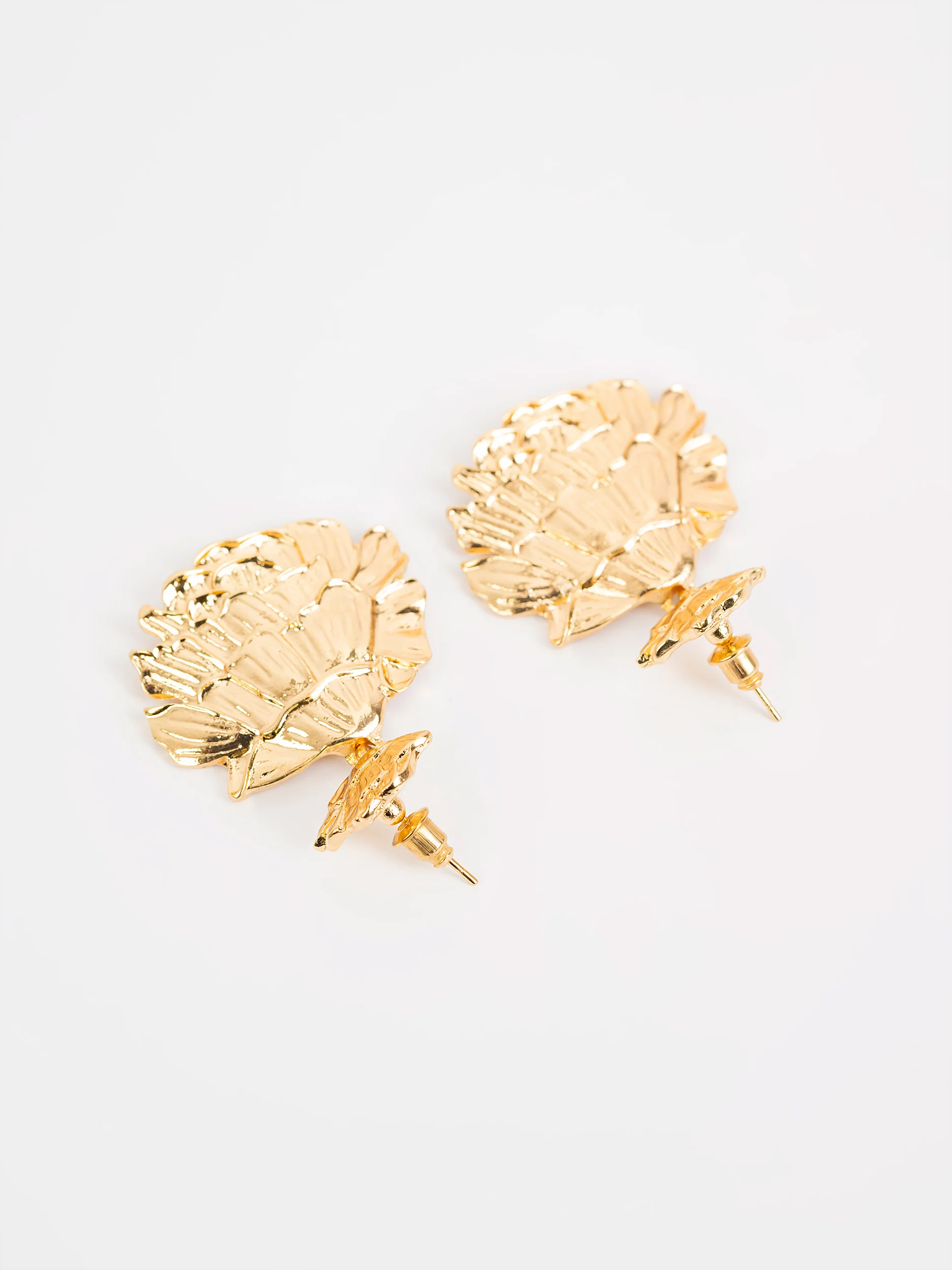 Hammered Drop Earrings - Image 2