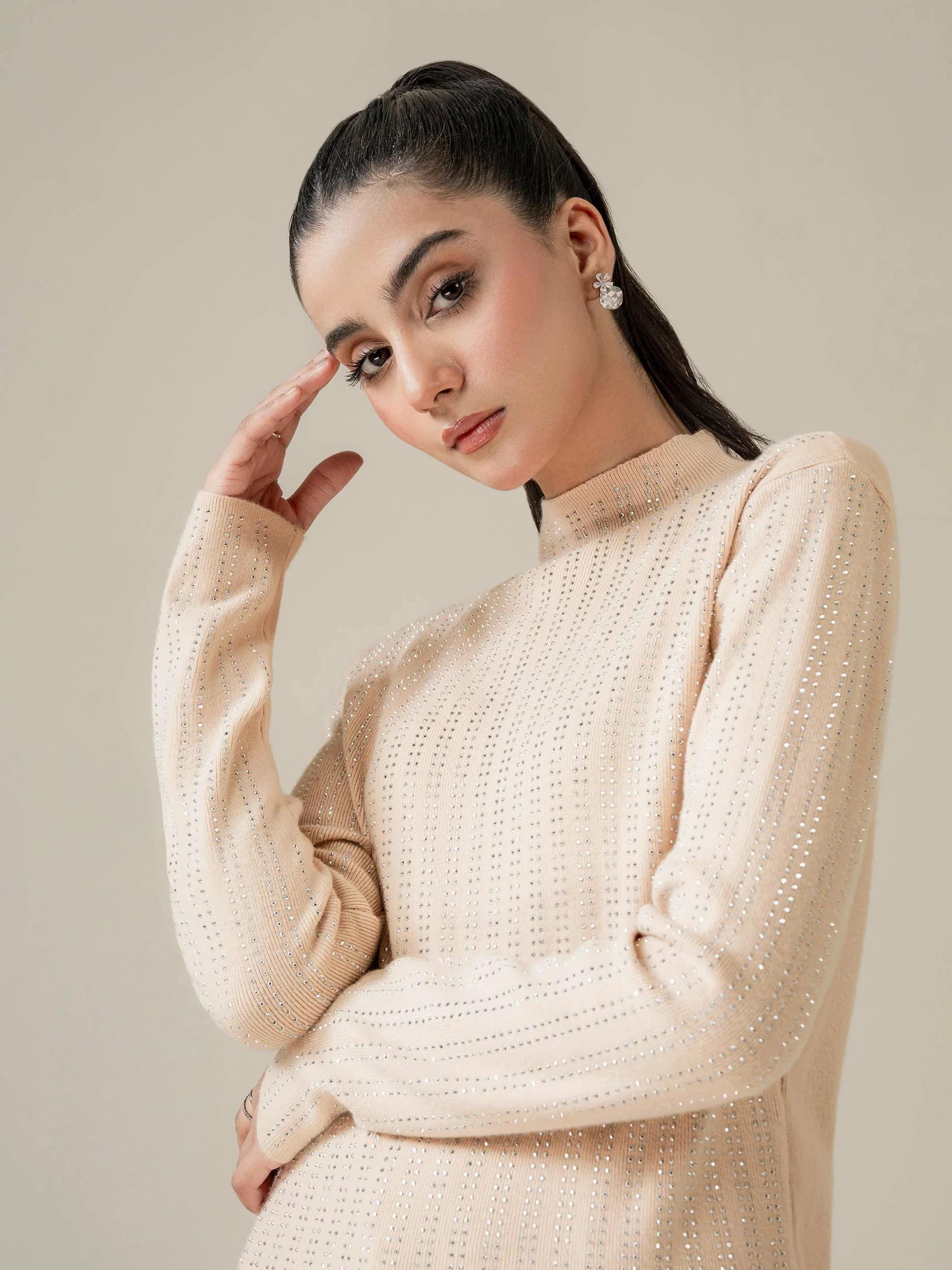 Embellished Woolen Sweater - Image 3