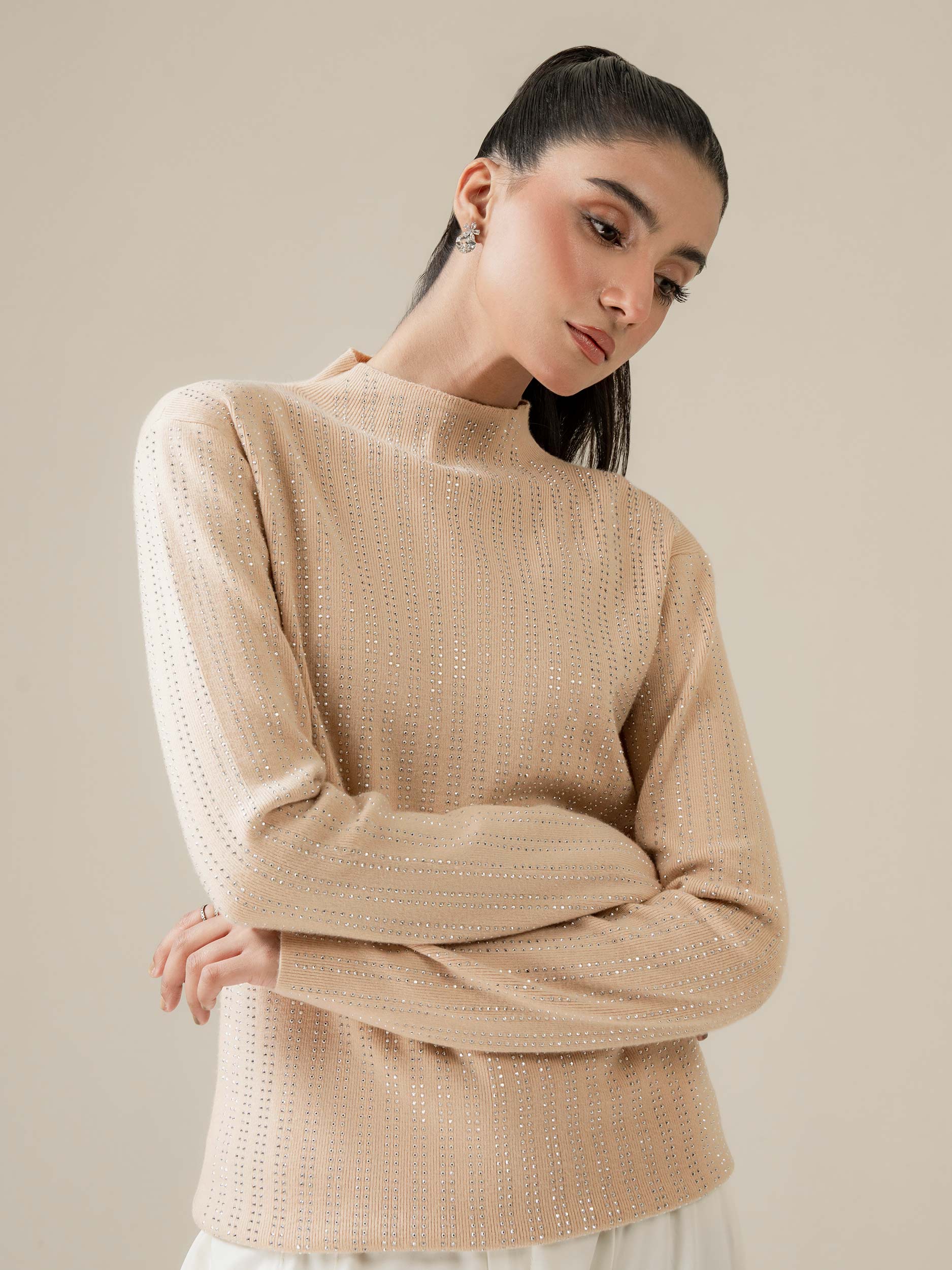 Embellished Woolen Sweater - Image 4