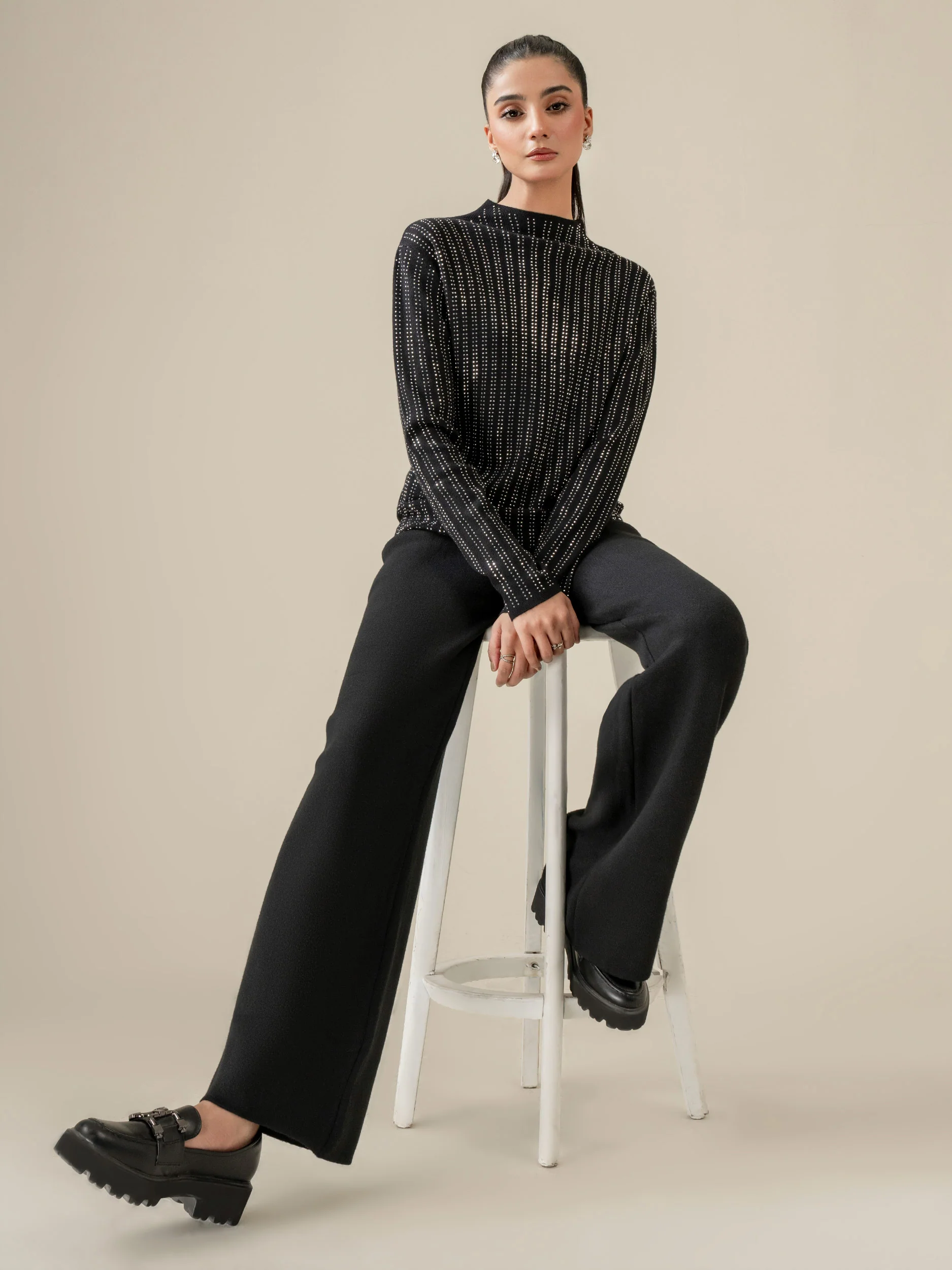 Embellished Woolen Sweater - Image 3