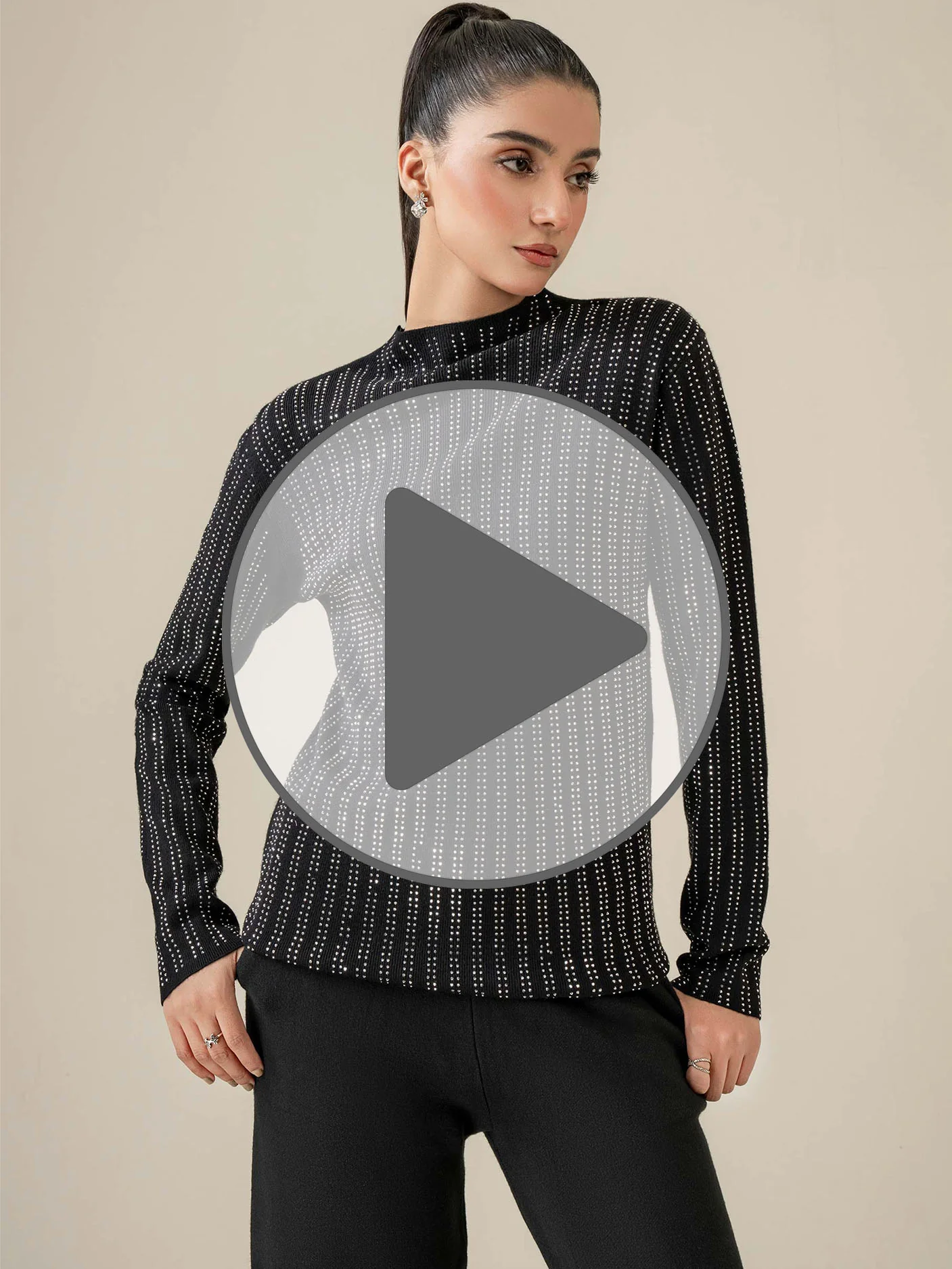 Embellished Woolen Sweater - Image 6