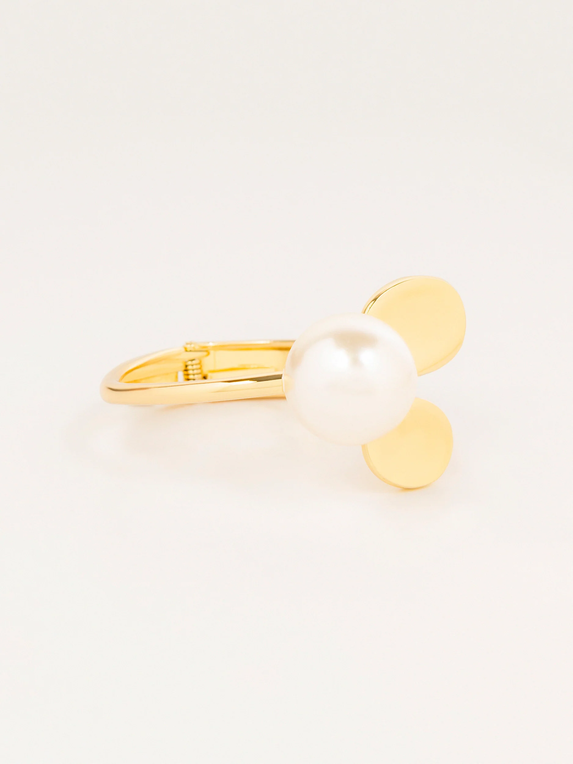 Pearl Oval Cuff Bracelet - Image 2