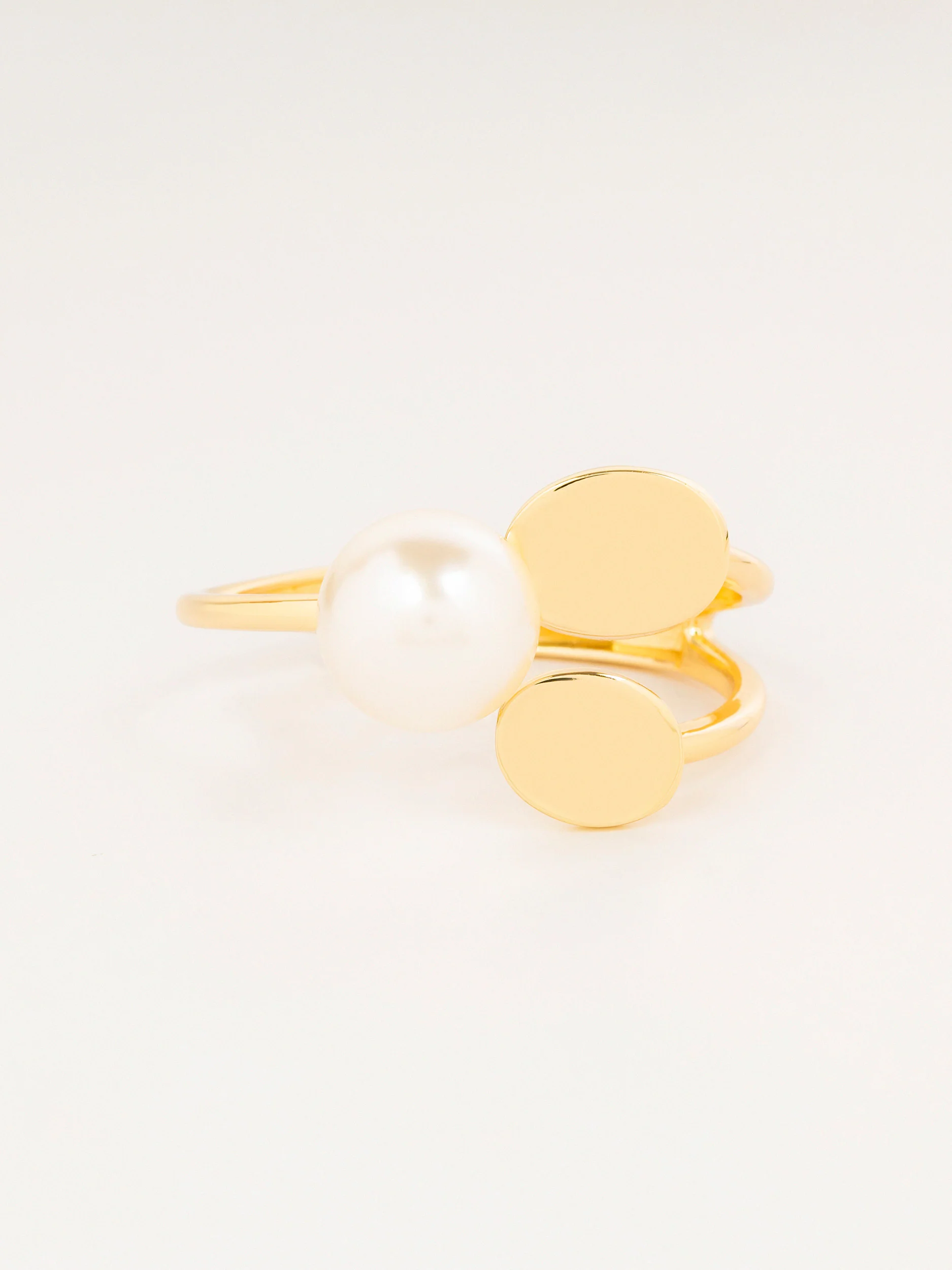 Pearl Oval Cuff Bracelet - Image 3