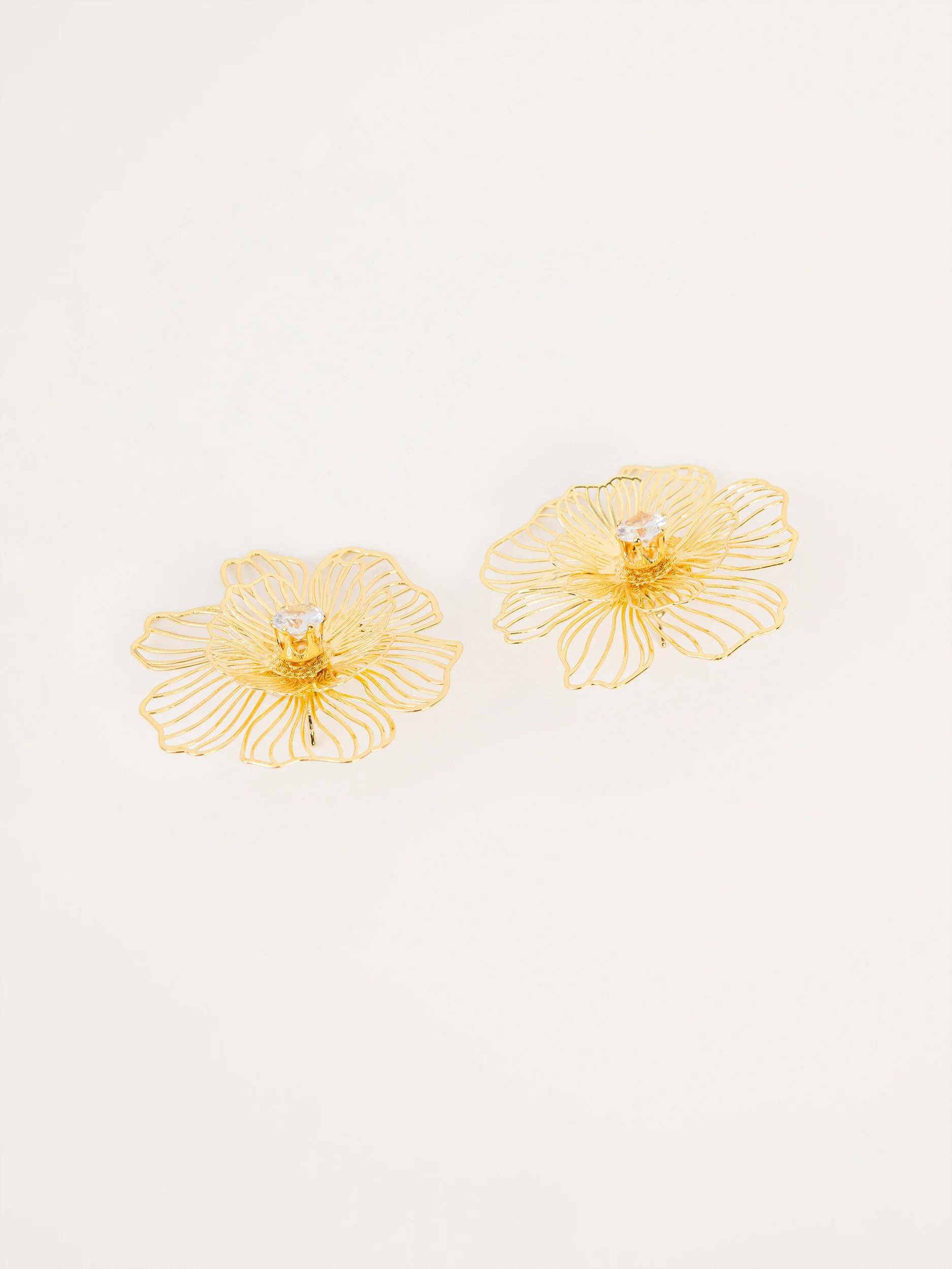 Floral Wire Earrings - Image 2