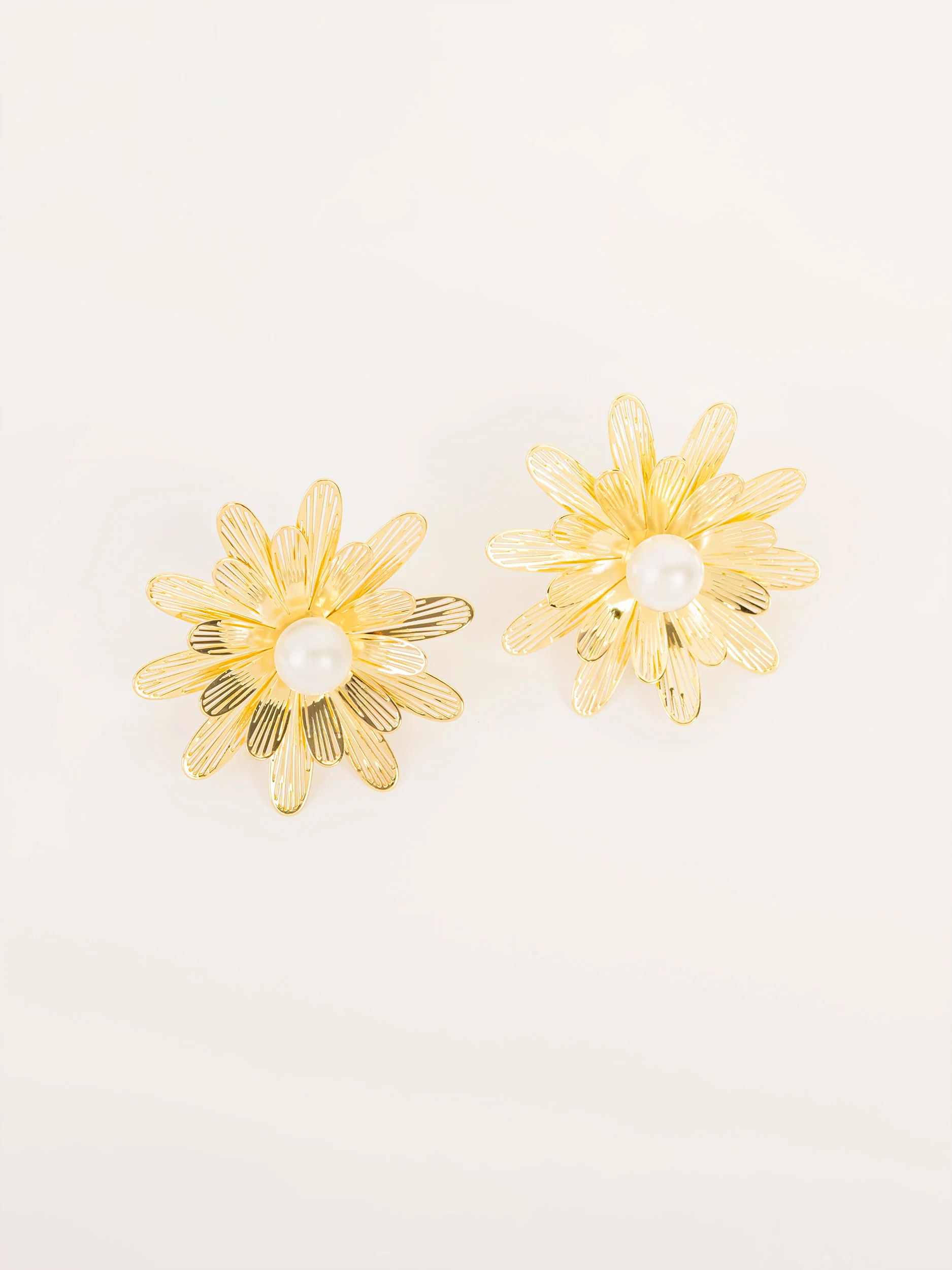 Floral Pearl Earrings - Image 2