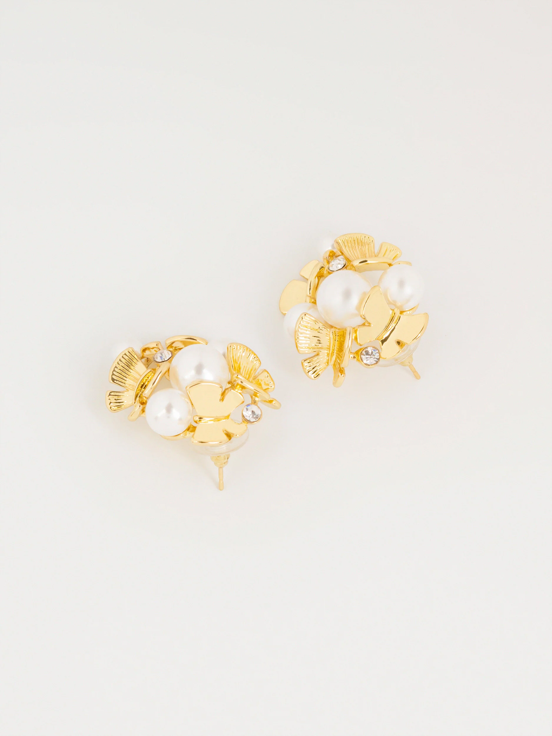 Crystal Pearl Earrings - Image 2
