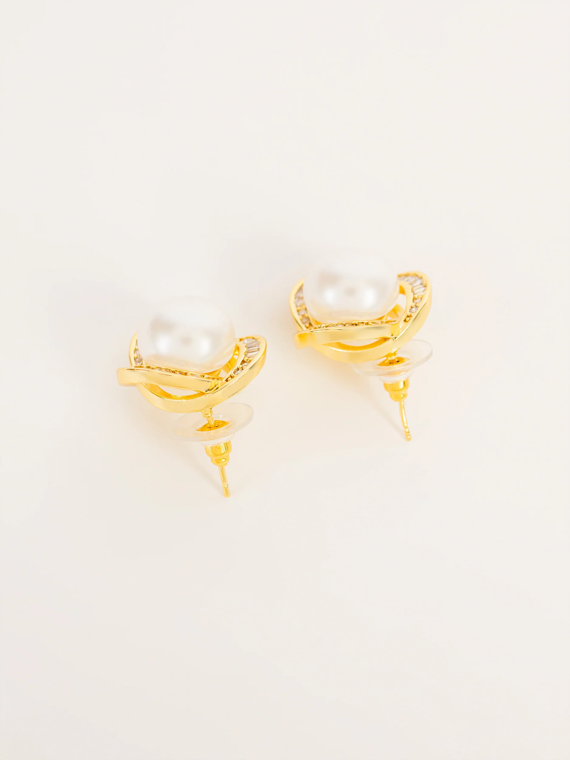 Rhinestone Stud Earrings - Image 3