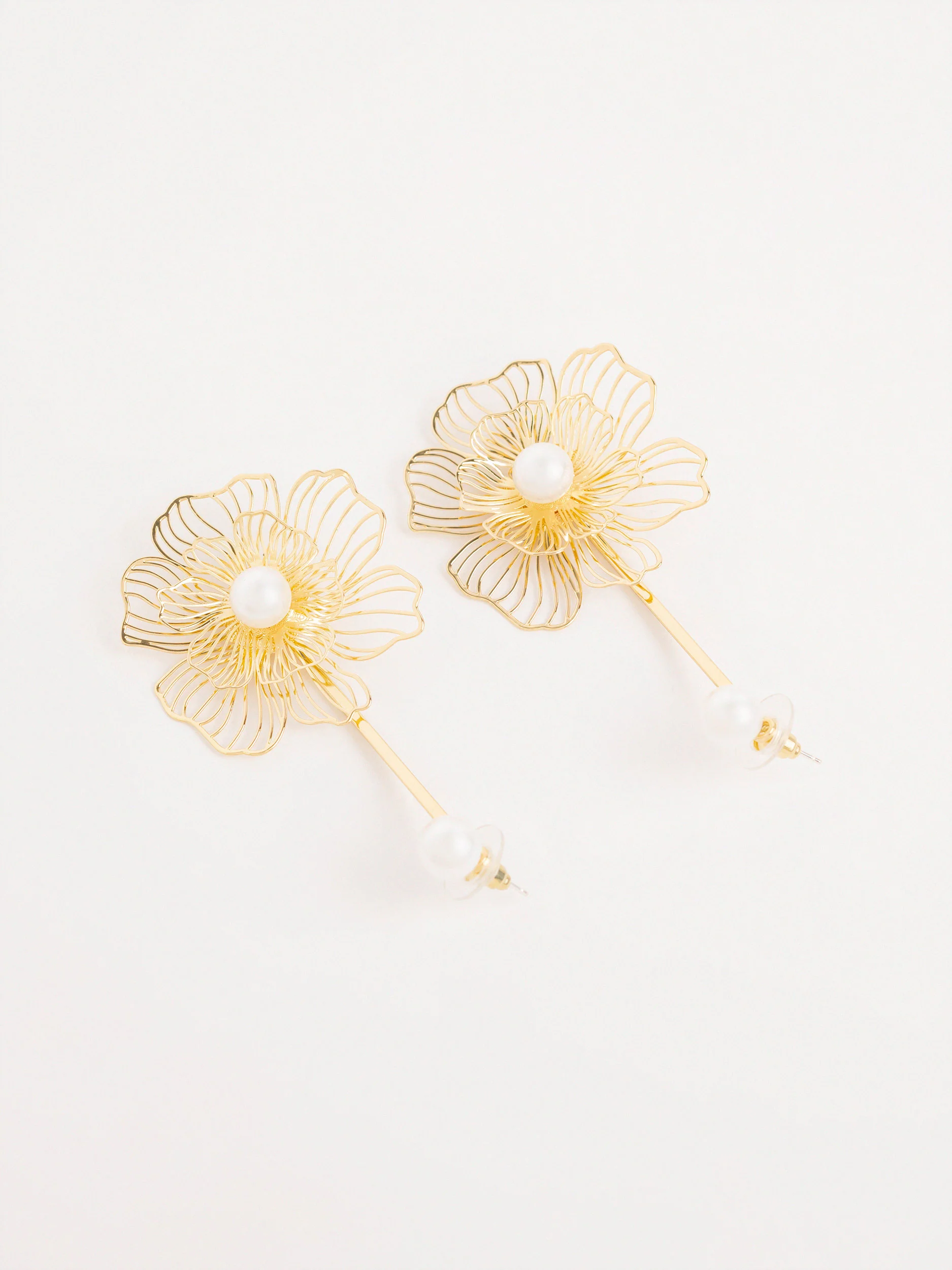 Dramatic Floral Earrings - Image 2