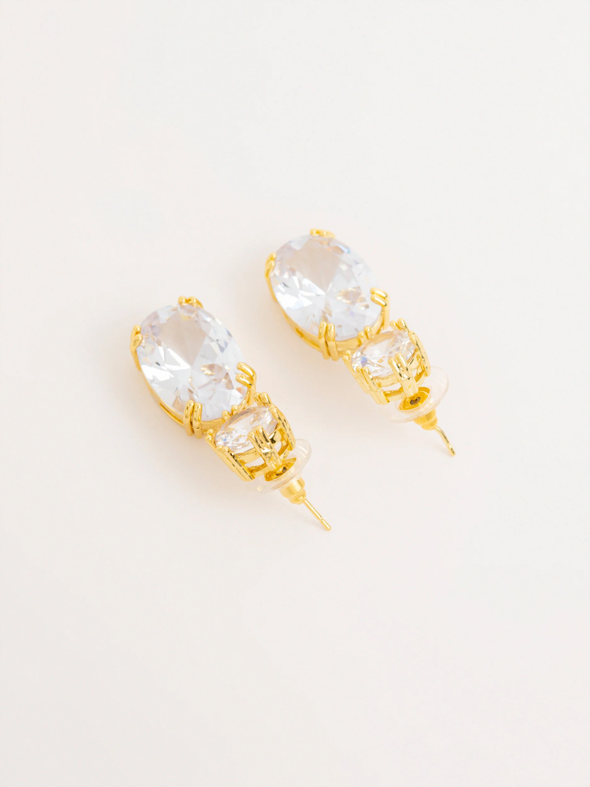 Oval Drop Earrings - Image 2